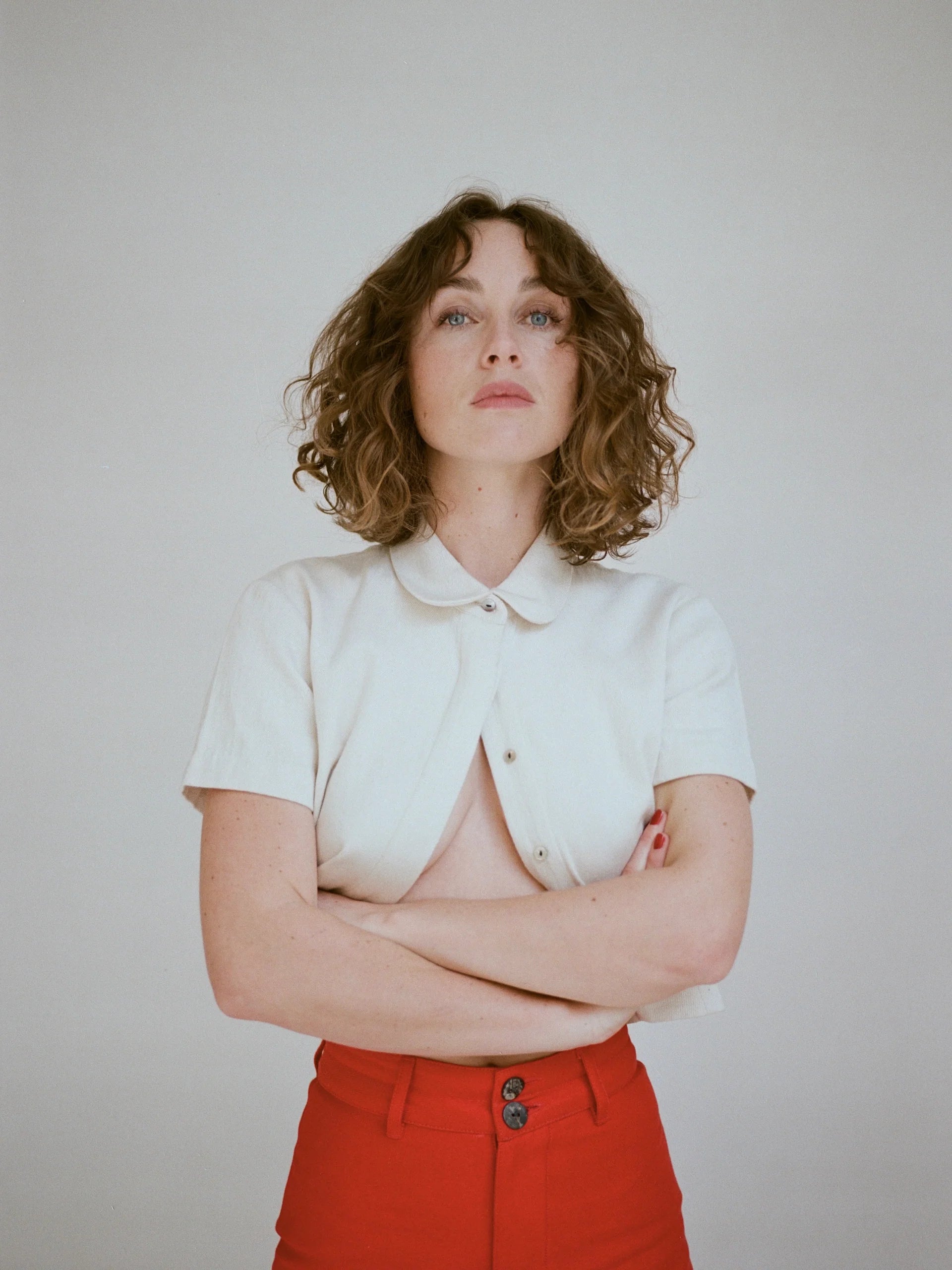 SEBASTIAN TOP - BONE DENIM