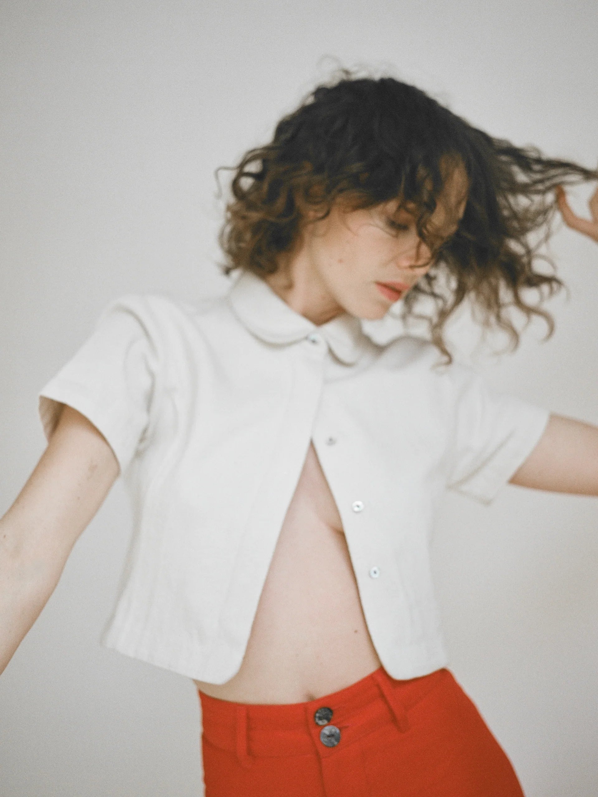 SEBASTIAN TOP - BONE DENIM