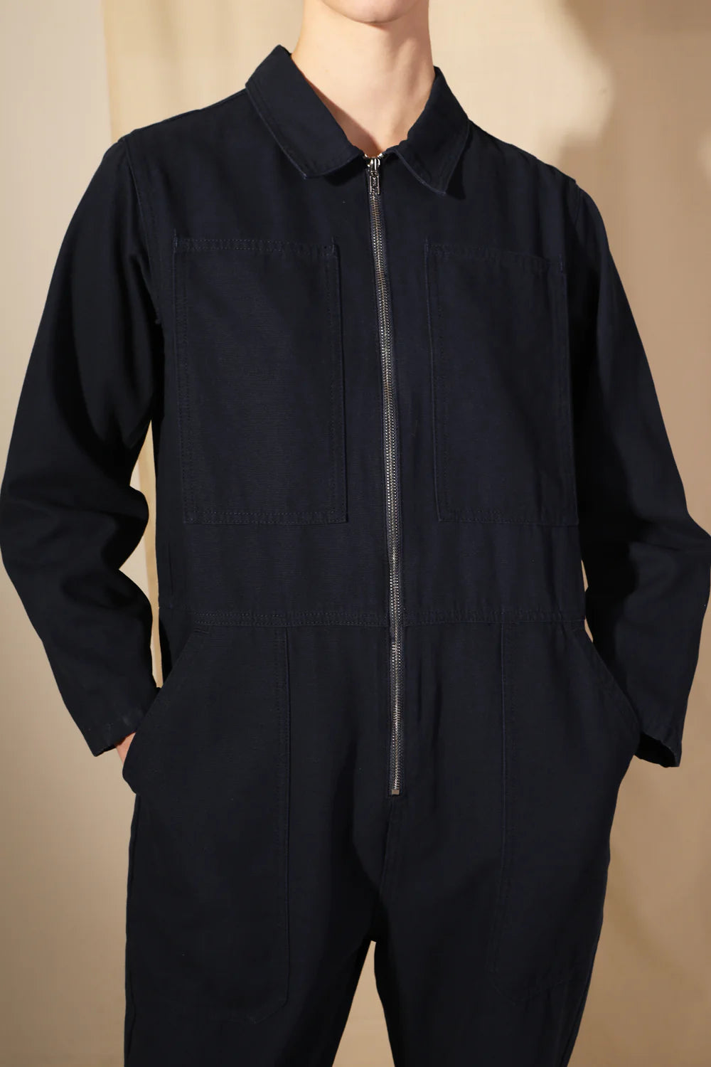 SAMPLE - DOMINIC BOILERSUIT - NAVY (STAINED)