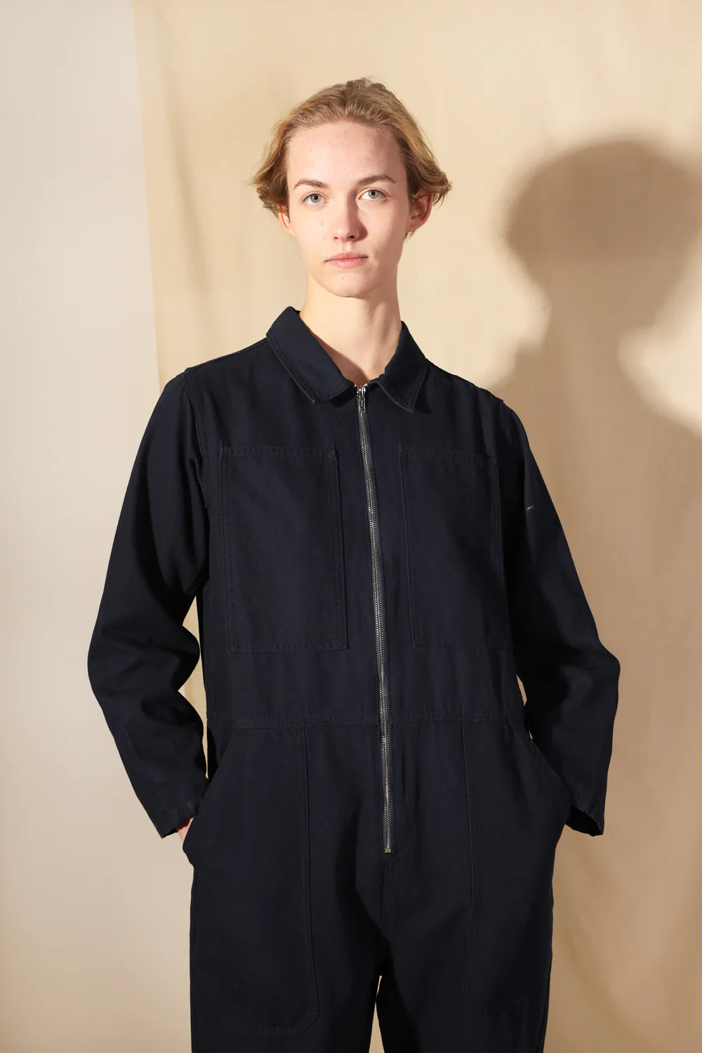 SAMPLE - DOMINIC BOILERSUIT - NAVY (STAINED)