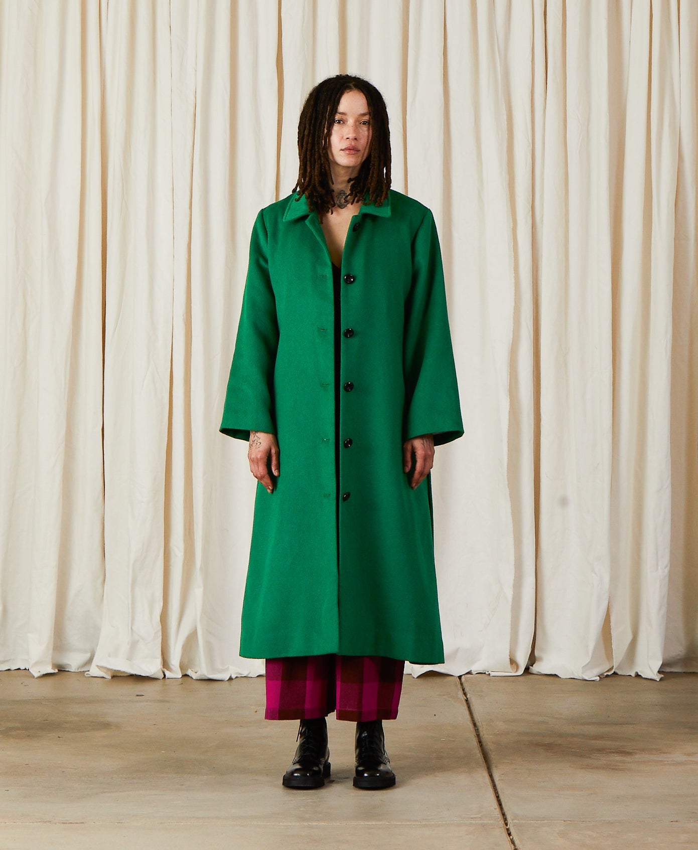 SAMPLE - WOOL TRENCH COAT - COPPER