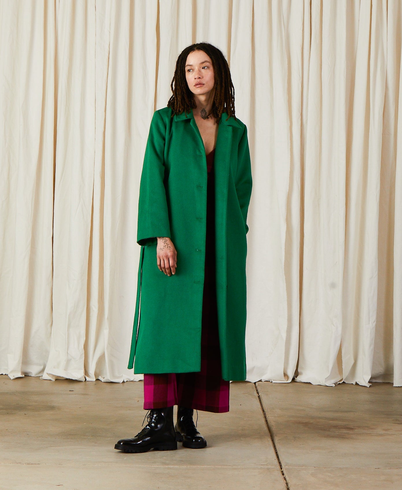 SAMPLE - WOOL TRENCH COAT - COPPER