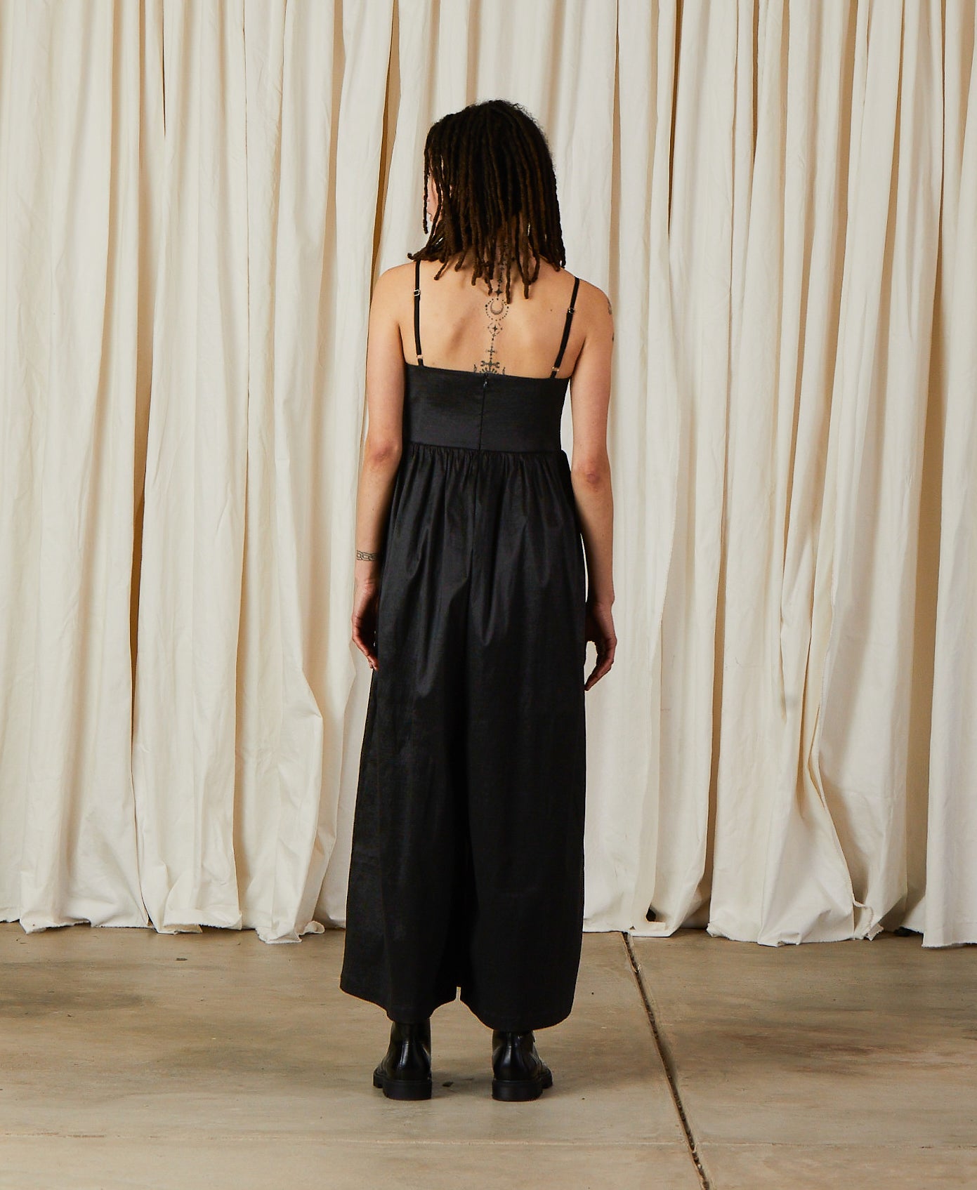SAMPLE - FULL JUMPER - BLACK TAFFETA