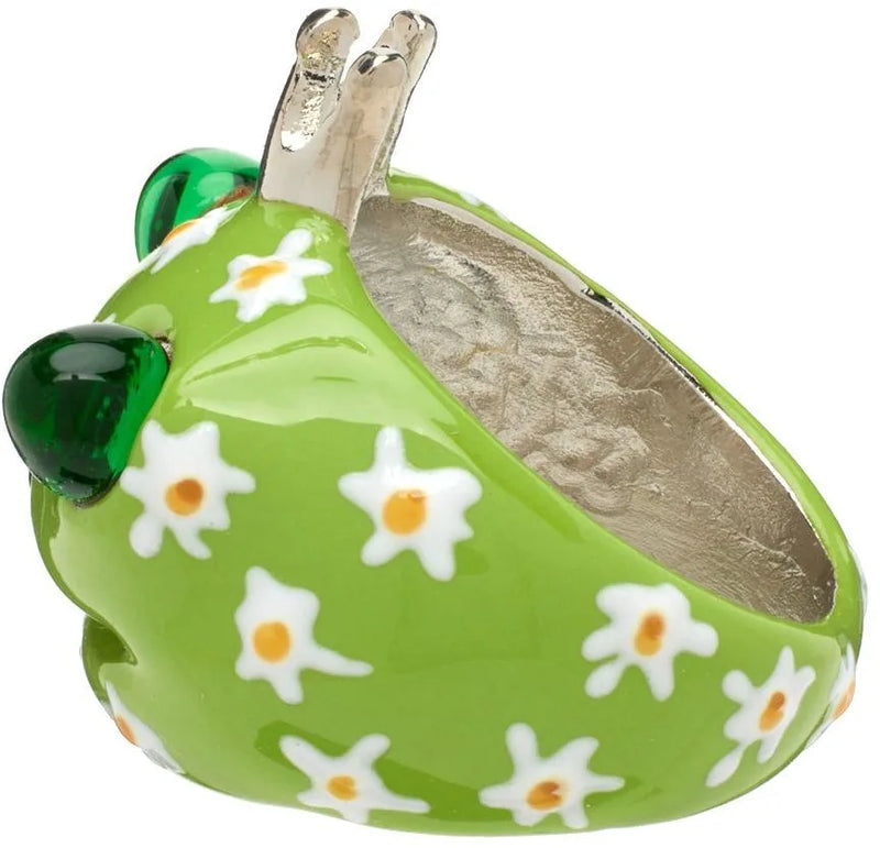 FROG PRINCE RING - LIME FLOWER