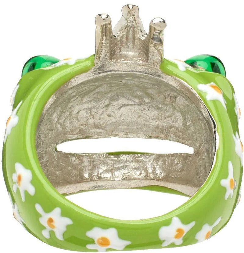 FROG PRINCE RING - LIME FLOWER