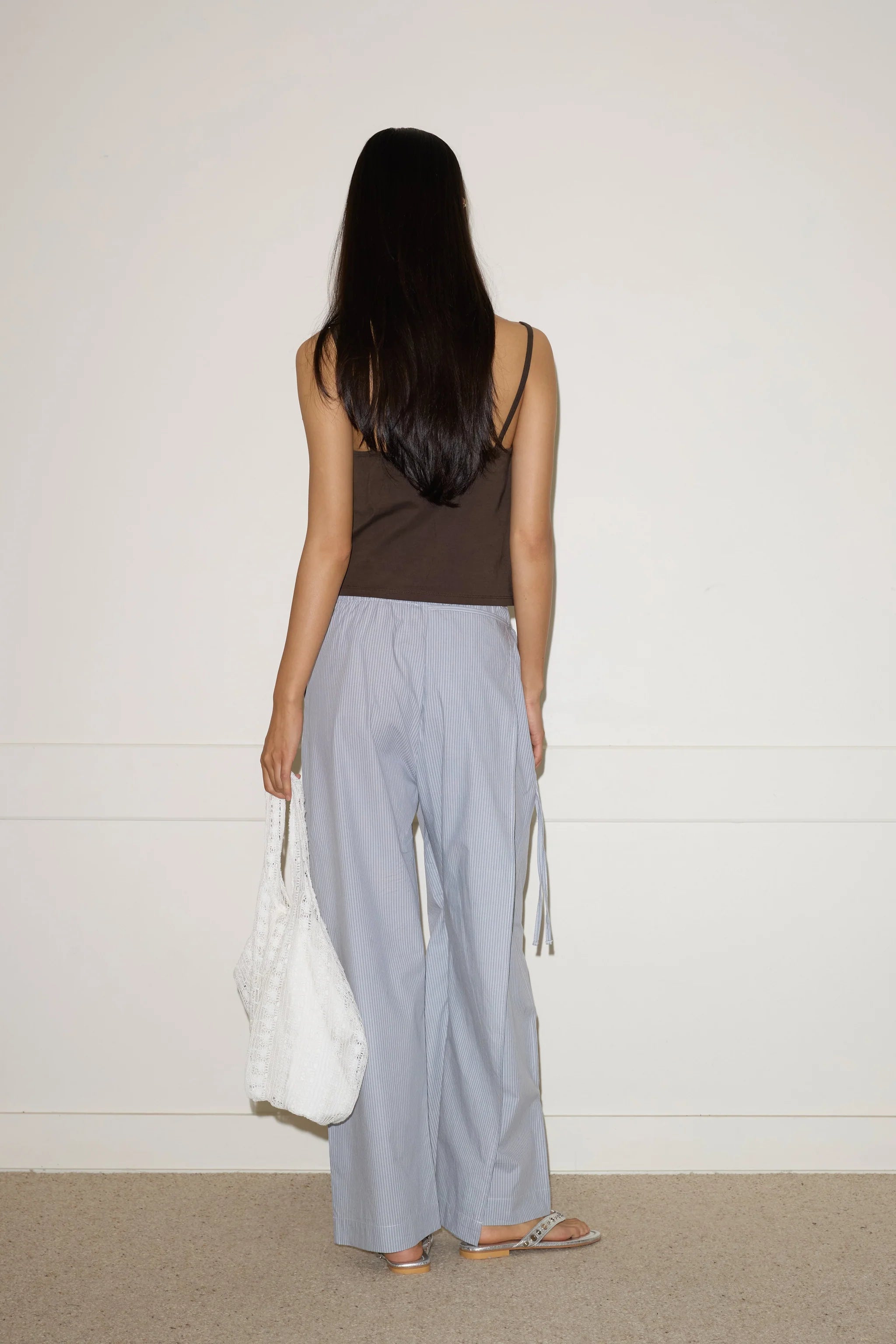 DOUBLE LAYER PANT - SKY STRIPE