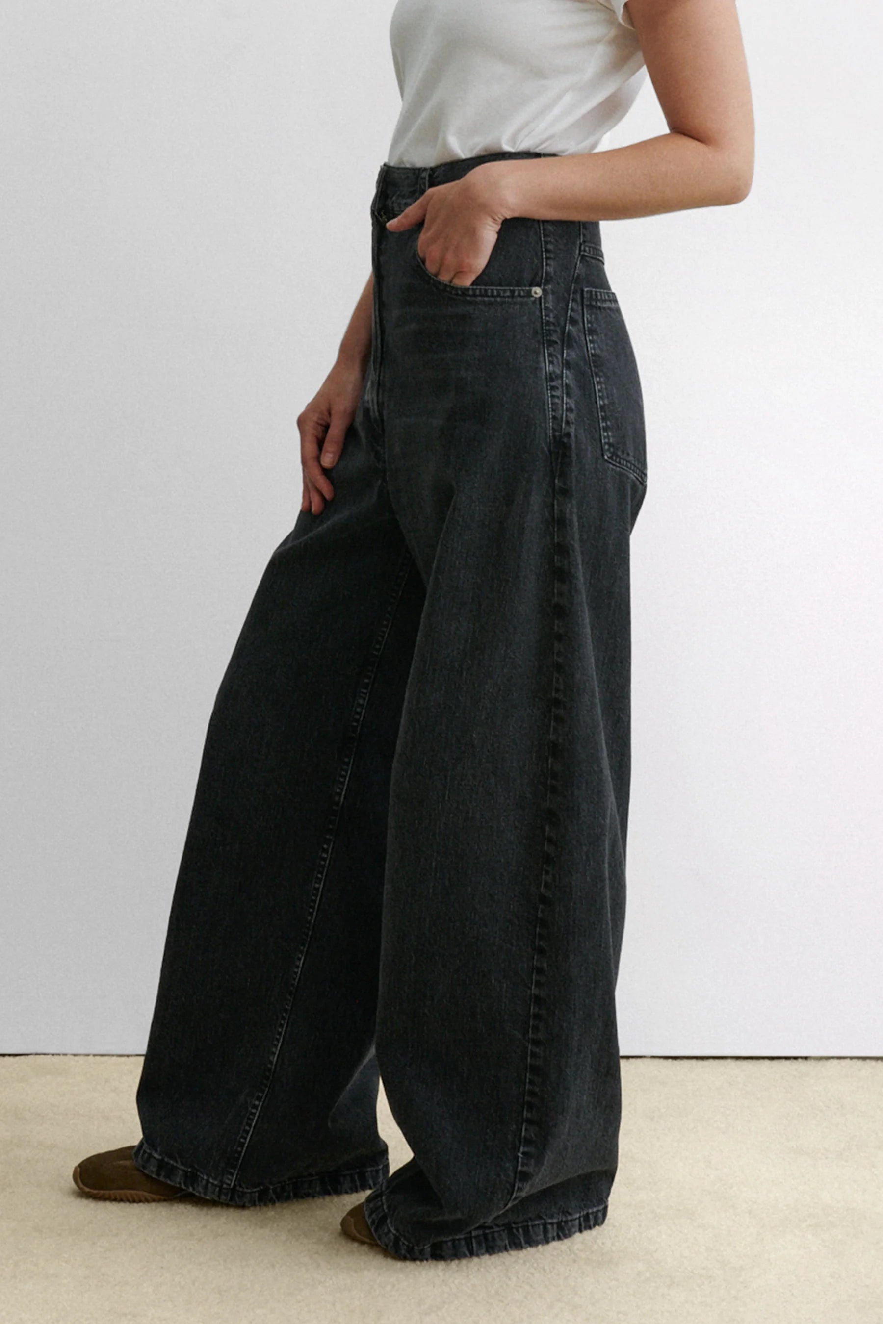 DERO PANT - WASHED SALINAS DENIM - BLACK