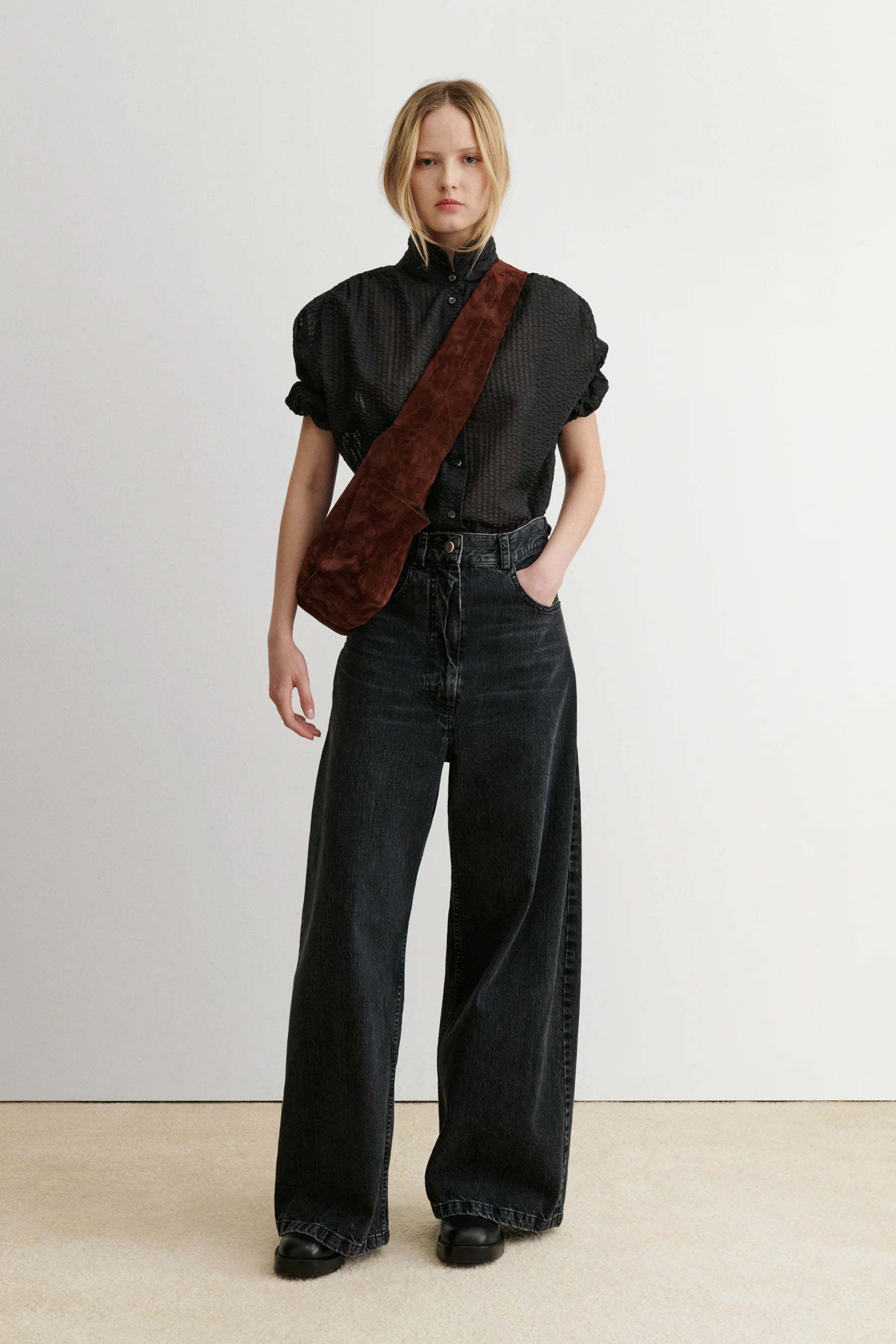 DERO PANT - WASHED SALINAS DENIM - BLACK