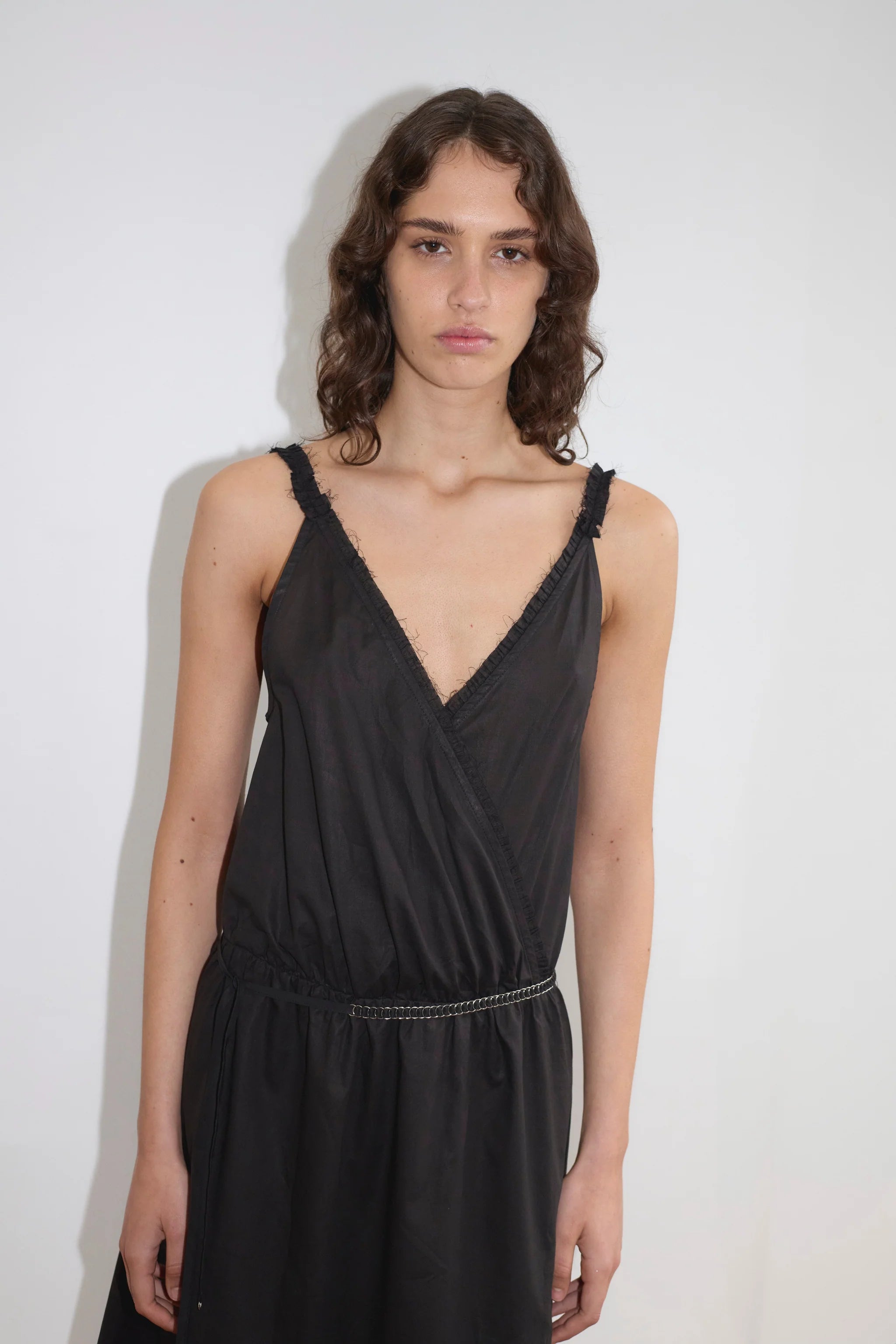 CROSSED DRESS - BLACK