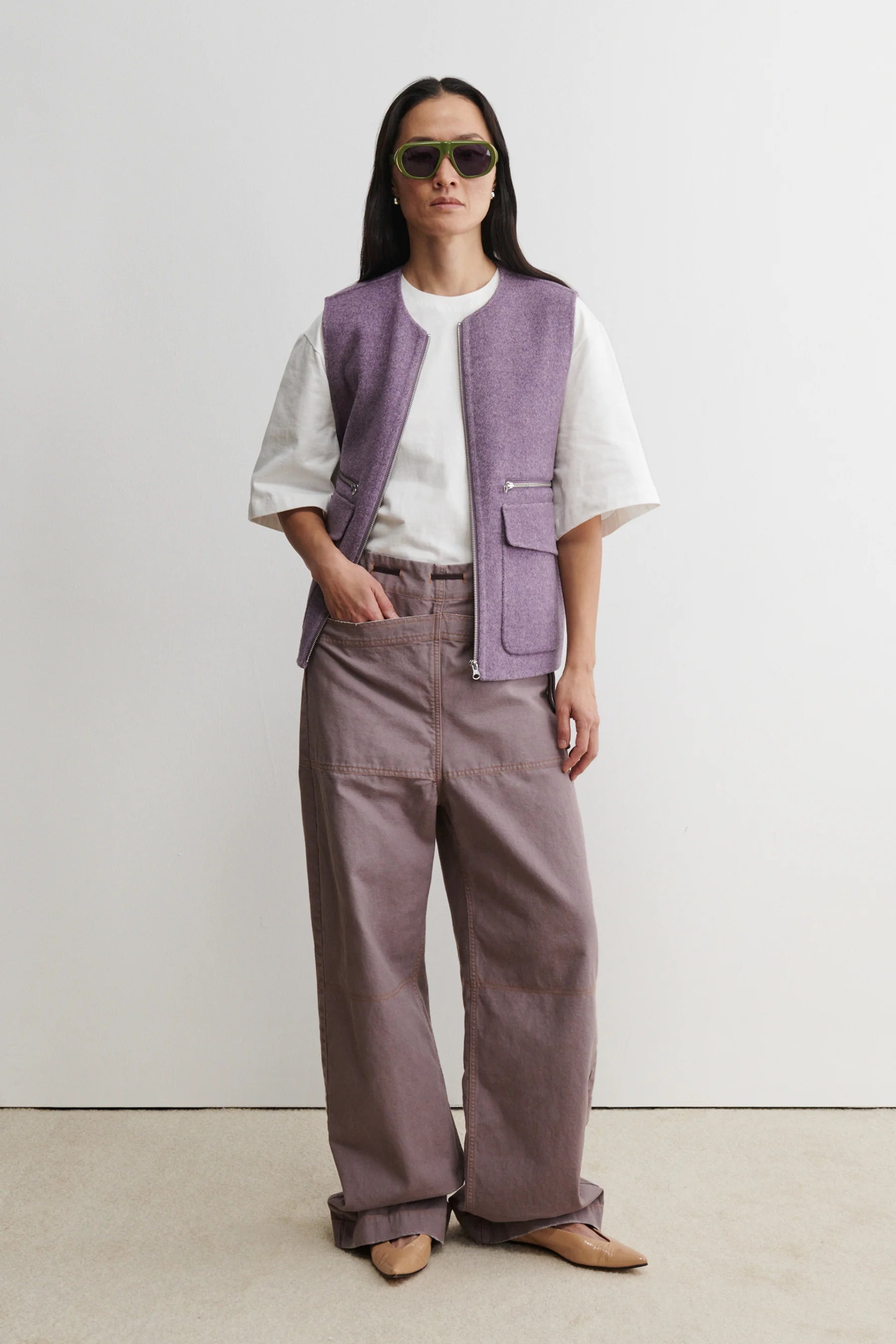 SESSAN PANT - MAUVE