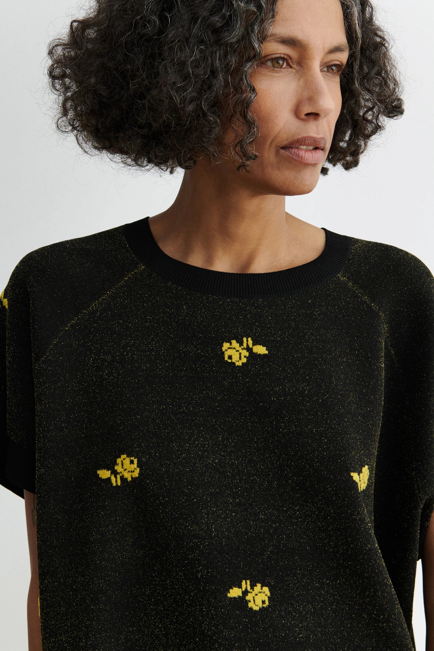 RAYNEY TOP - BLACK ROSE