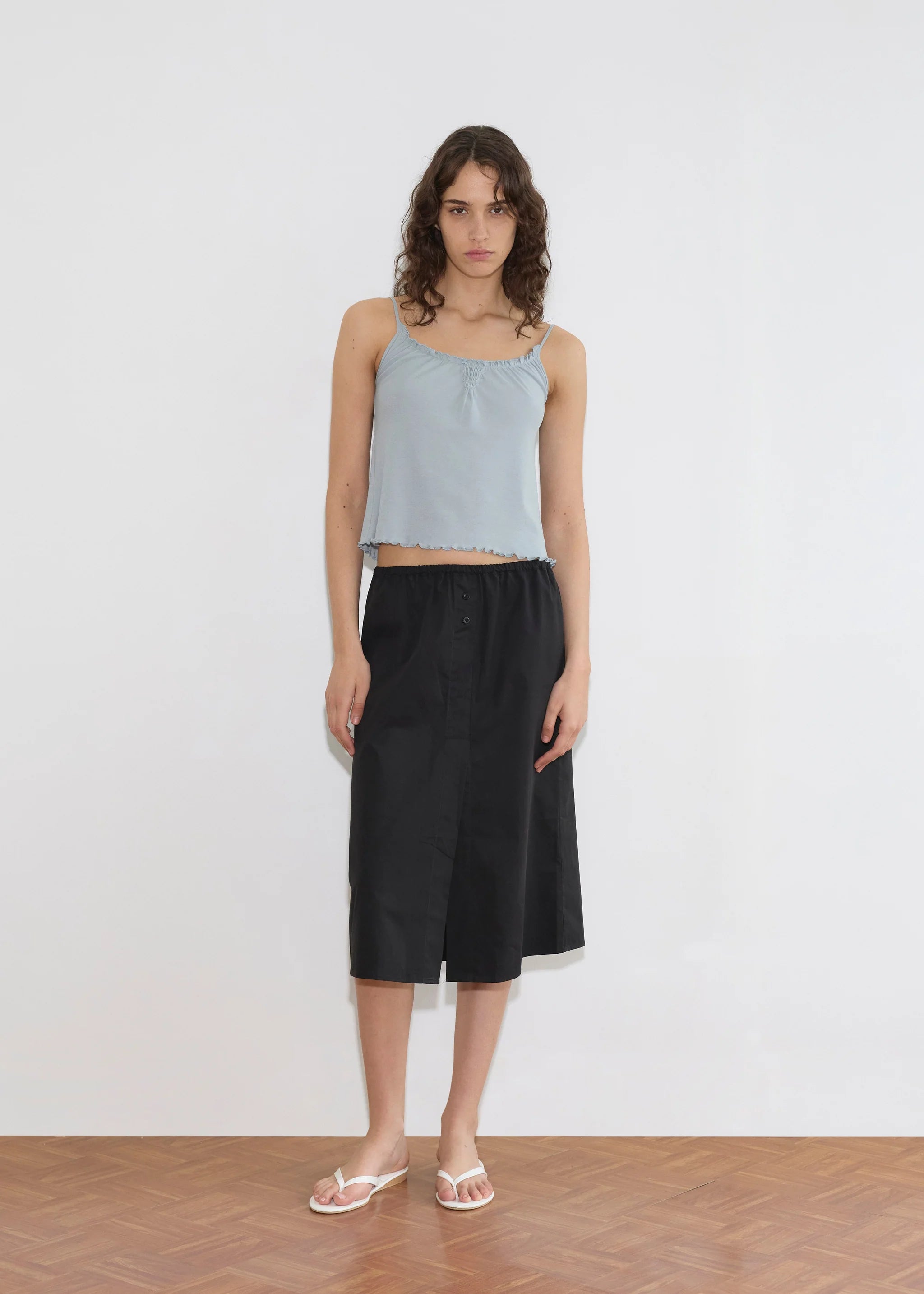 FLOUNCE TANK - BABY BLUE