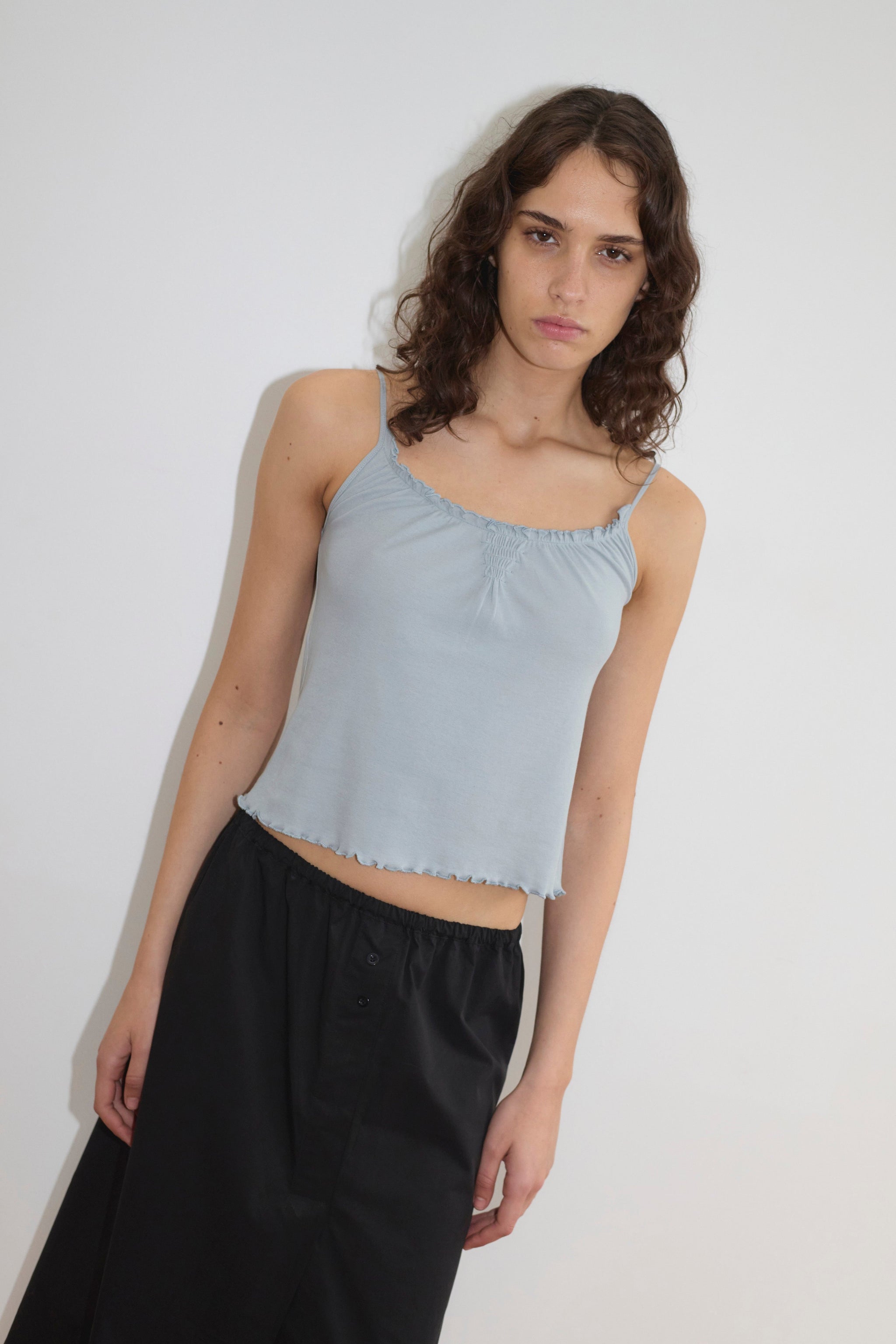 FLOUNCE TANK - BABY BLUE