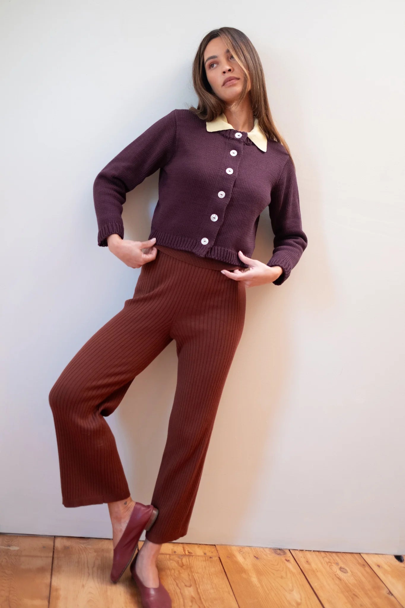 CHUNKY COTTON CARDI - JAM