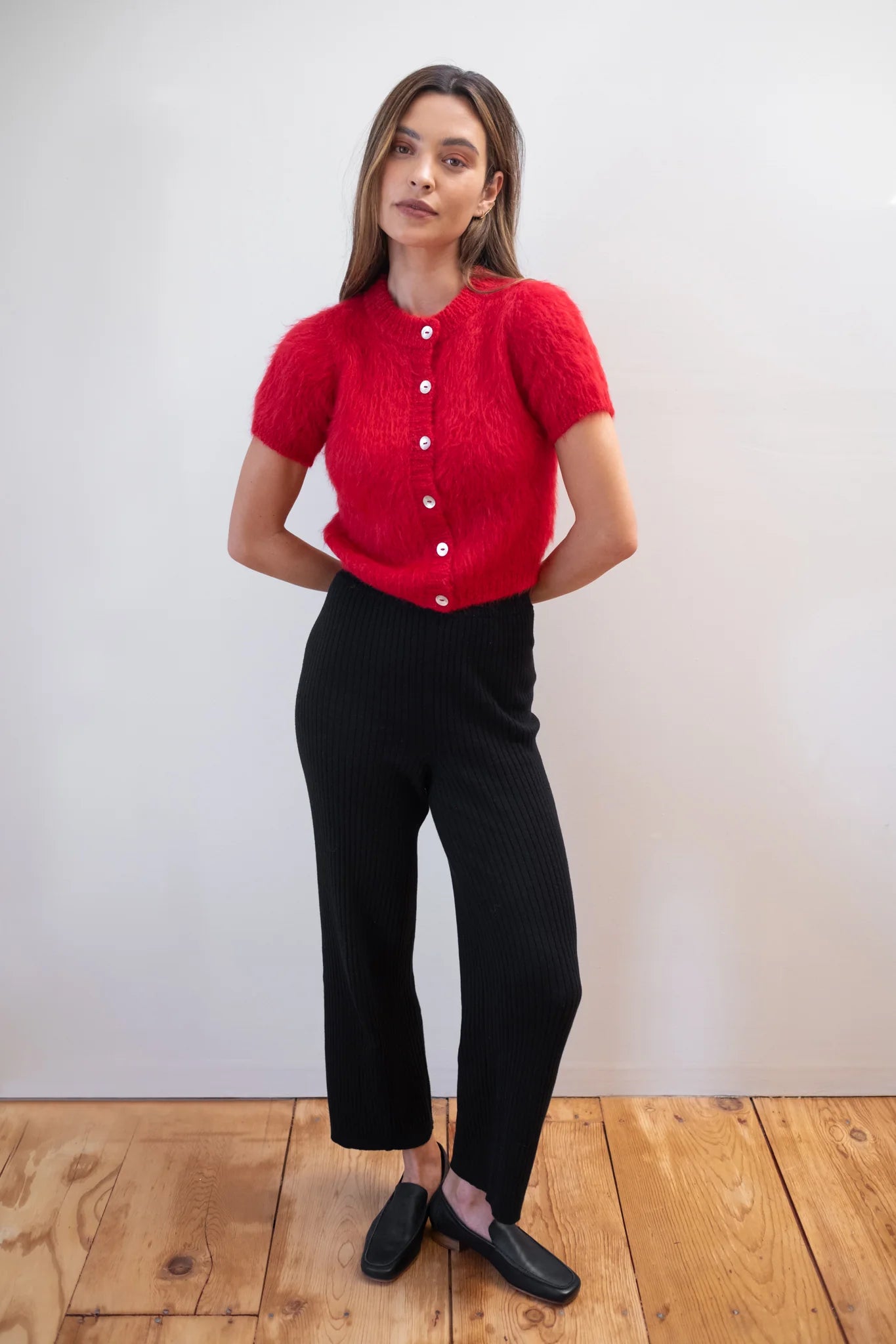 SHORT SLEEVE CARDI - PIQUILLO