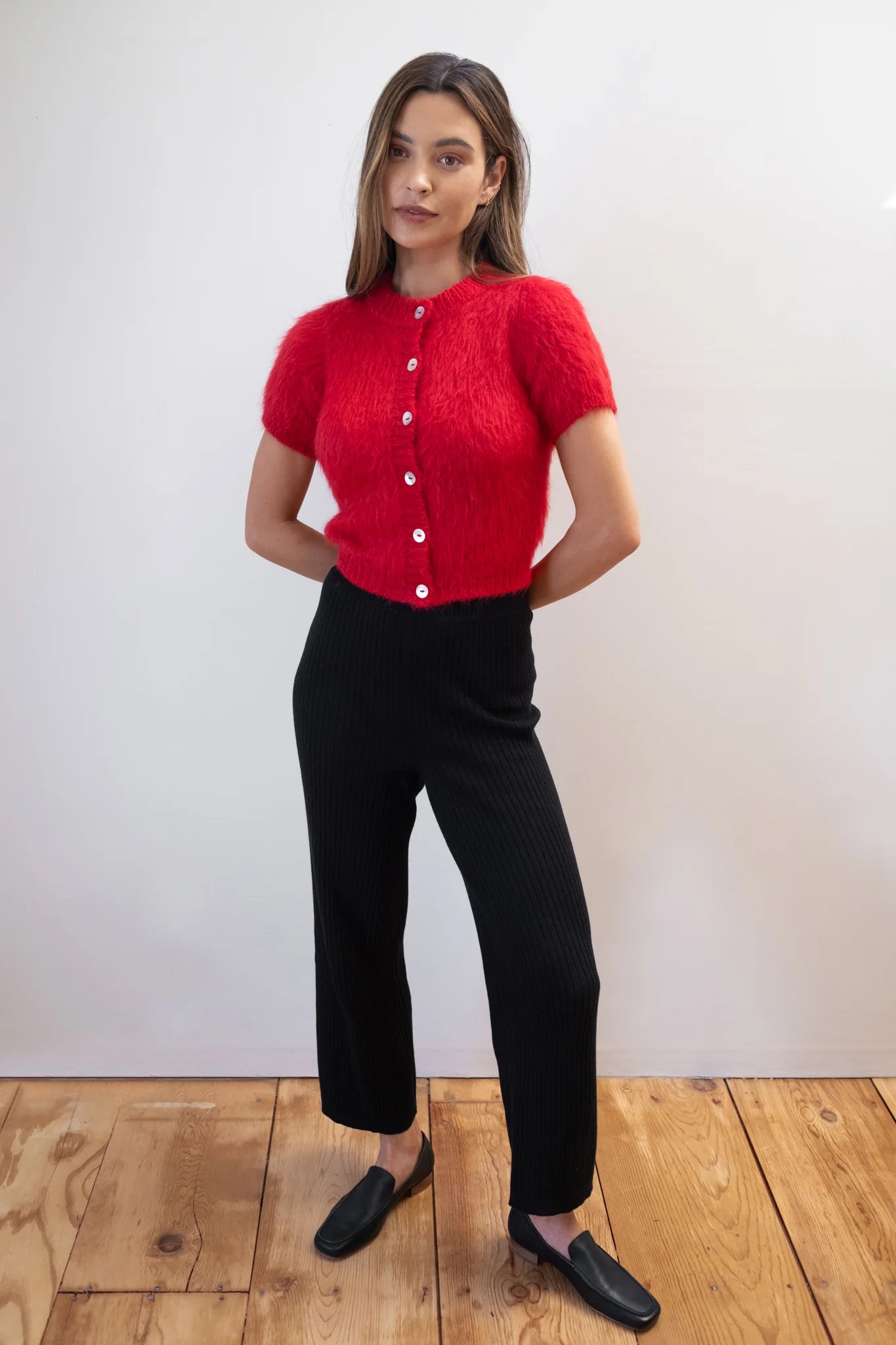 SHORT SLEEVE CARDI - PIQUILLO