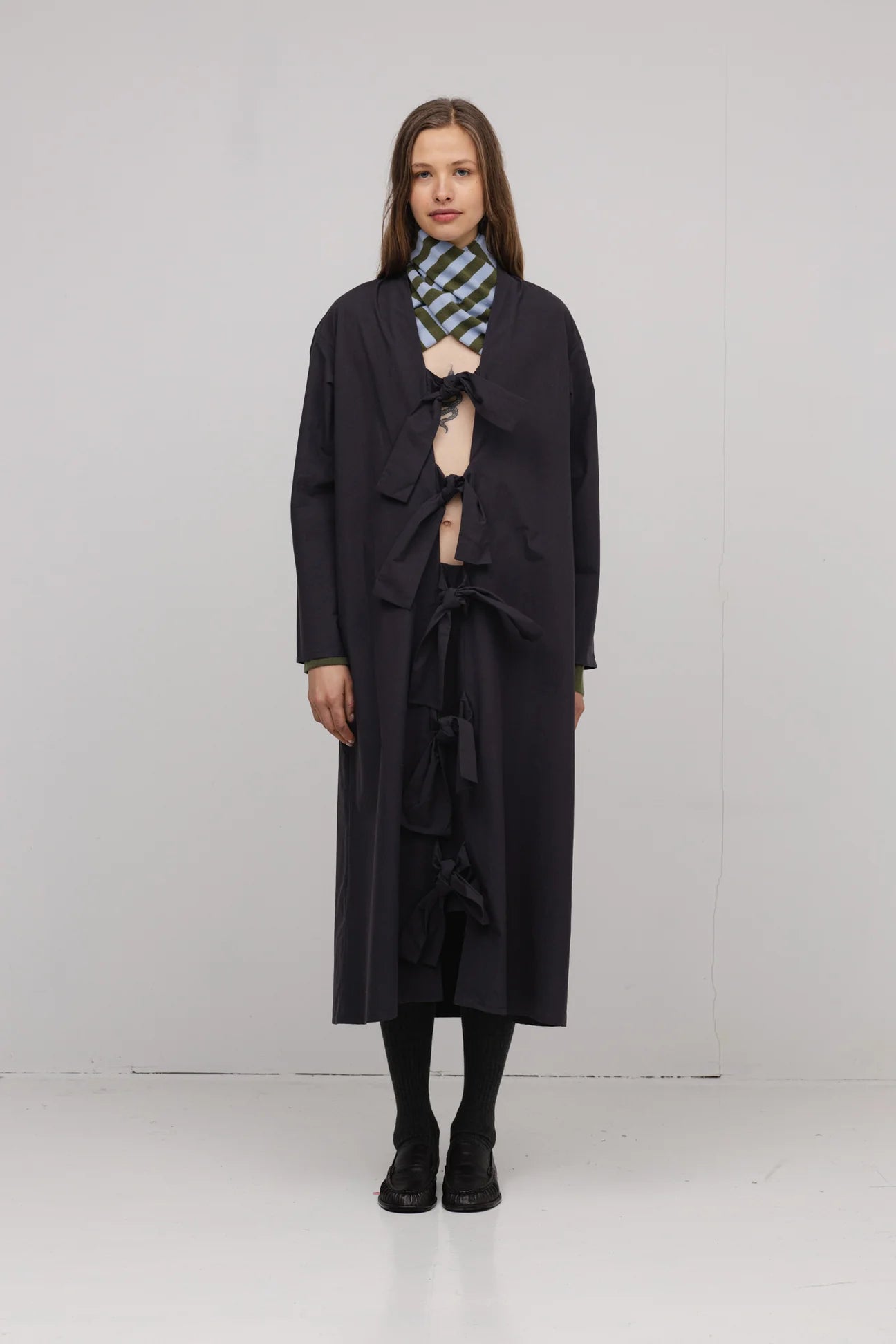 STRIKJE DRESS - NAVY