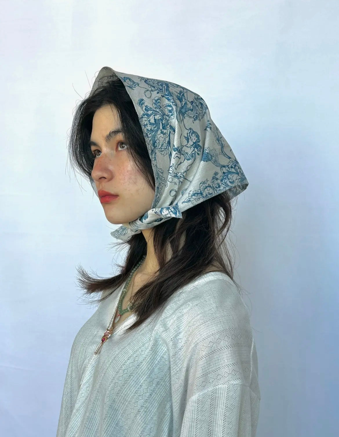 VINTAGE TRIANGLE HEADSCARF - TOILE