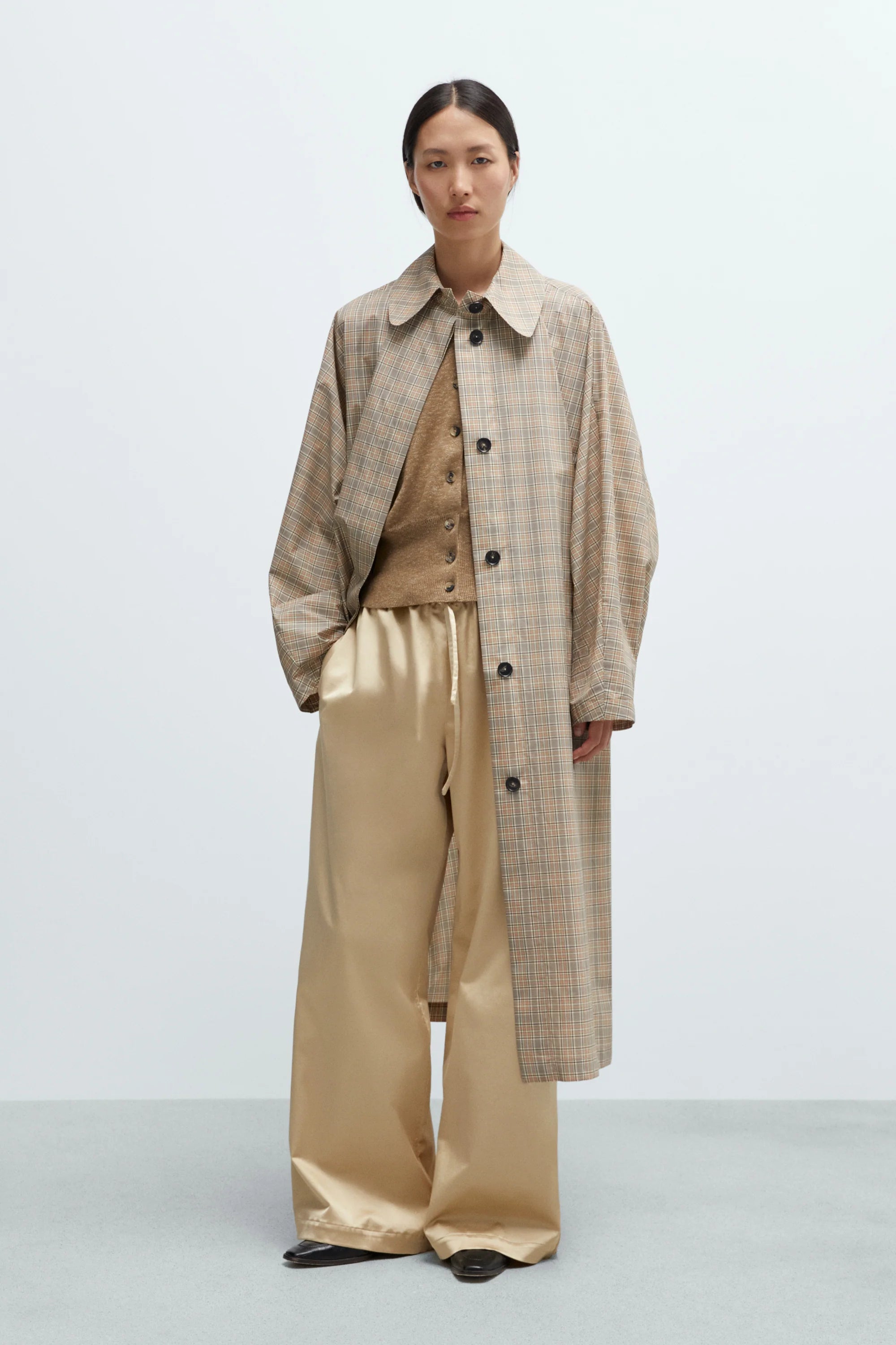 BATWING TRENCH - TARTAN