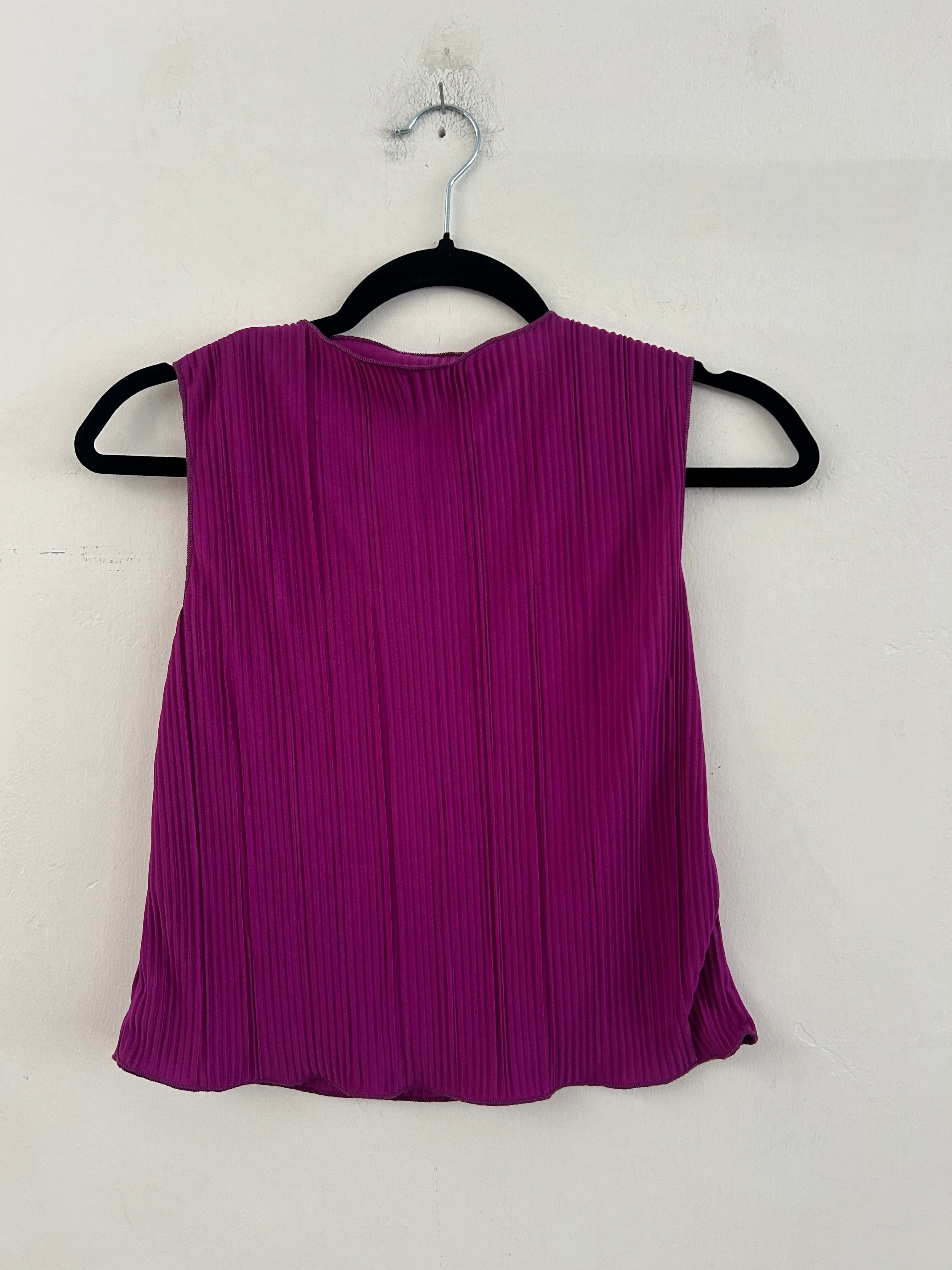 SAMPLE - PLEATED TANK - BRIGHT PLUM