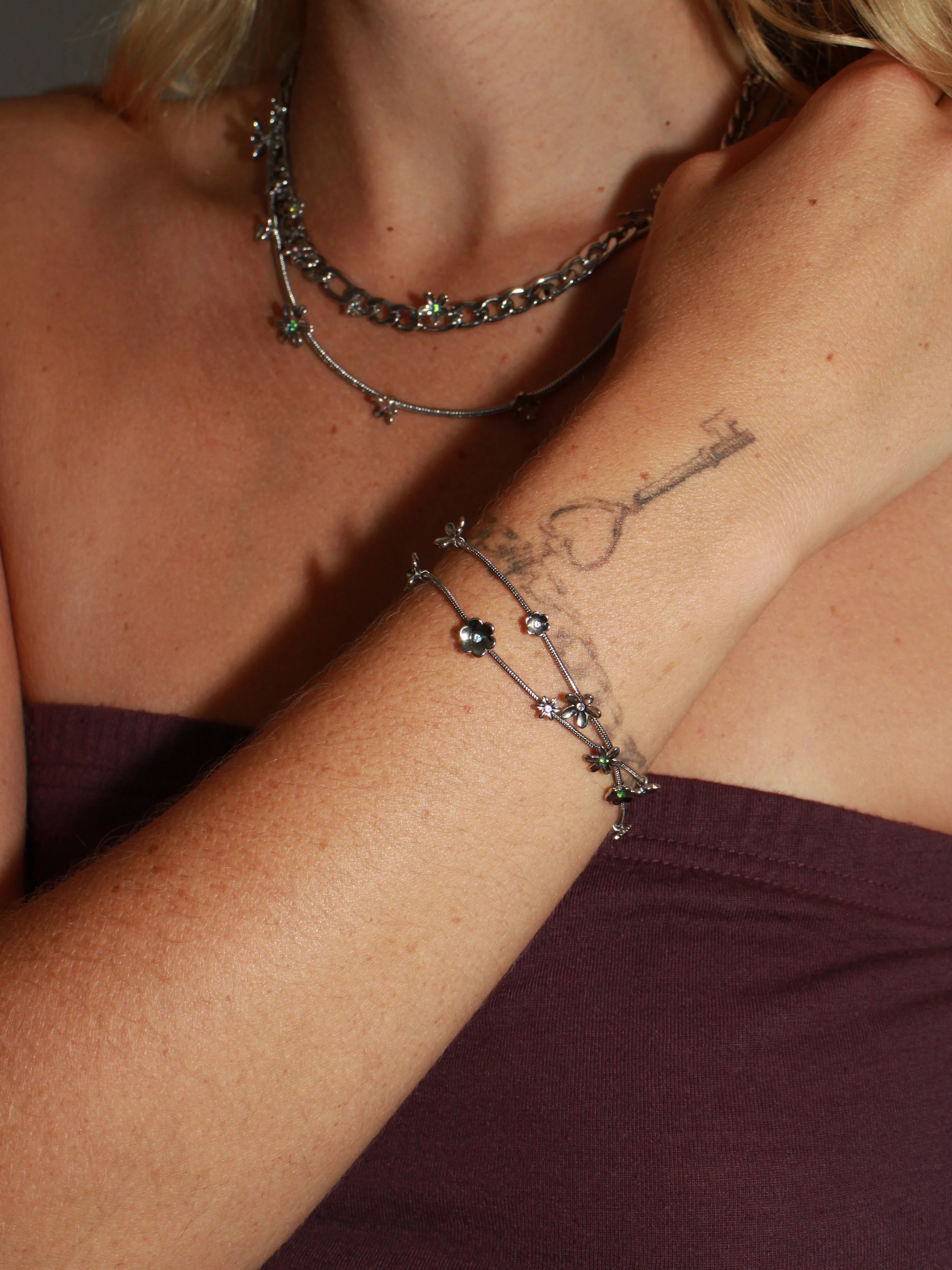 BABY BLOSSOM BRACELET - SILVER