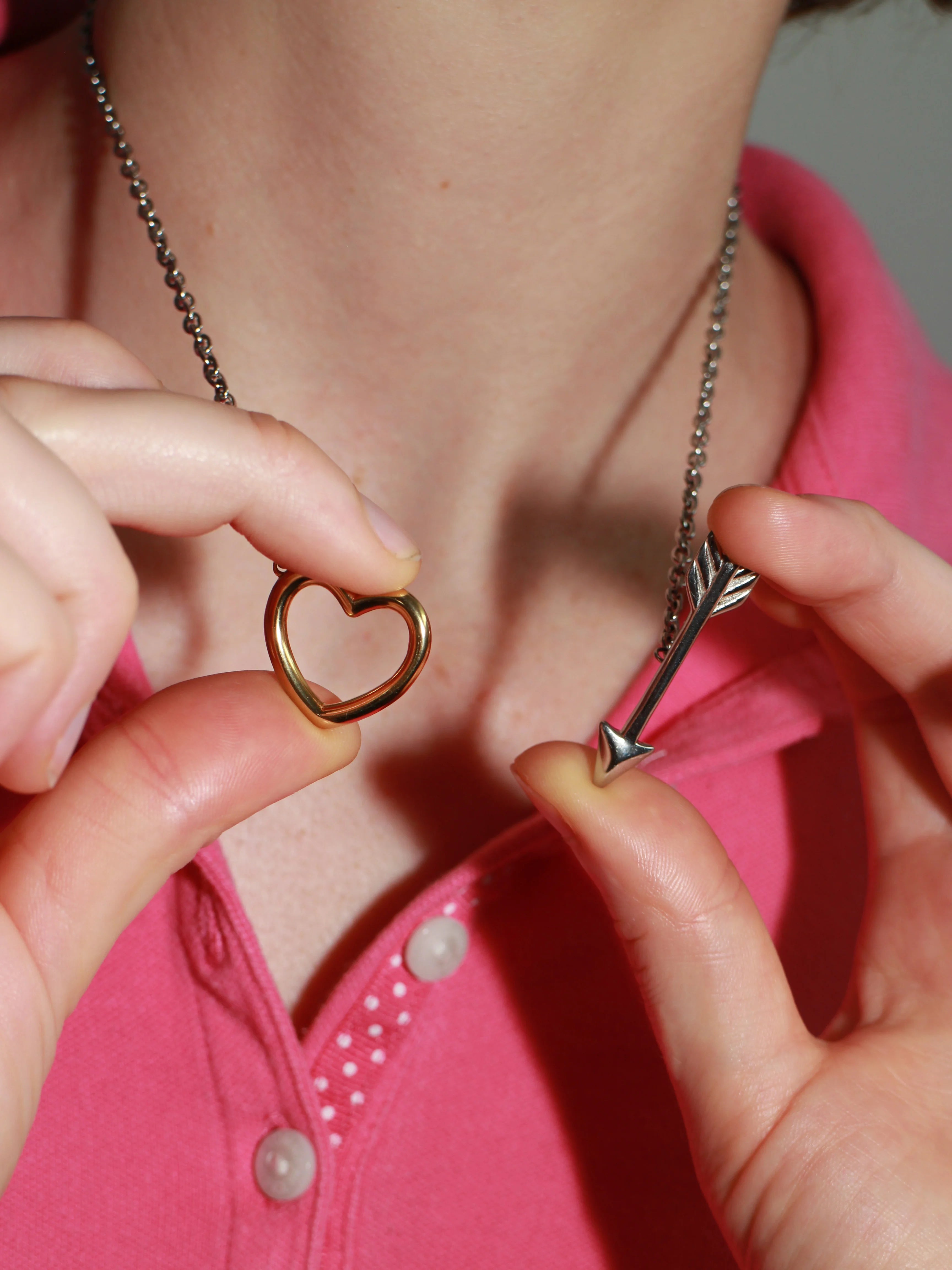 CUPID NECKLACE - SILVER/GOLD