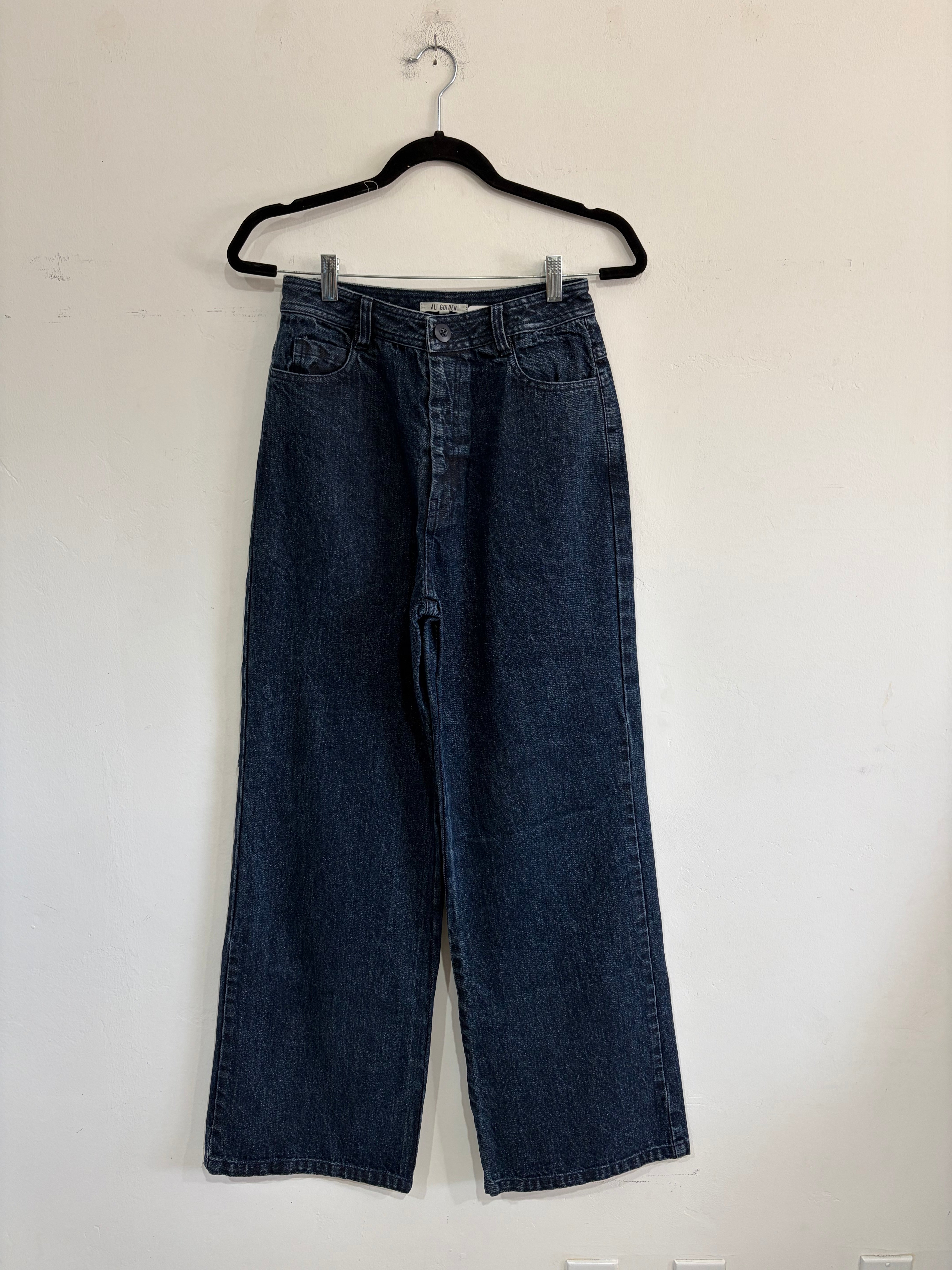 SAMPLE - FITTED PANT - FADED DARK BLUE DENIM