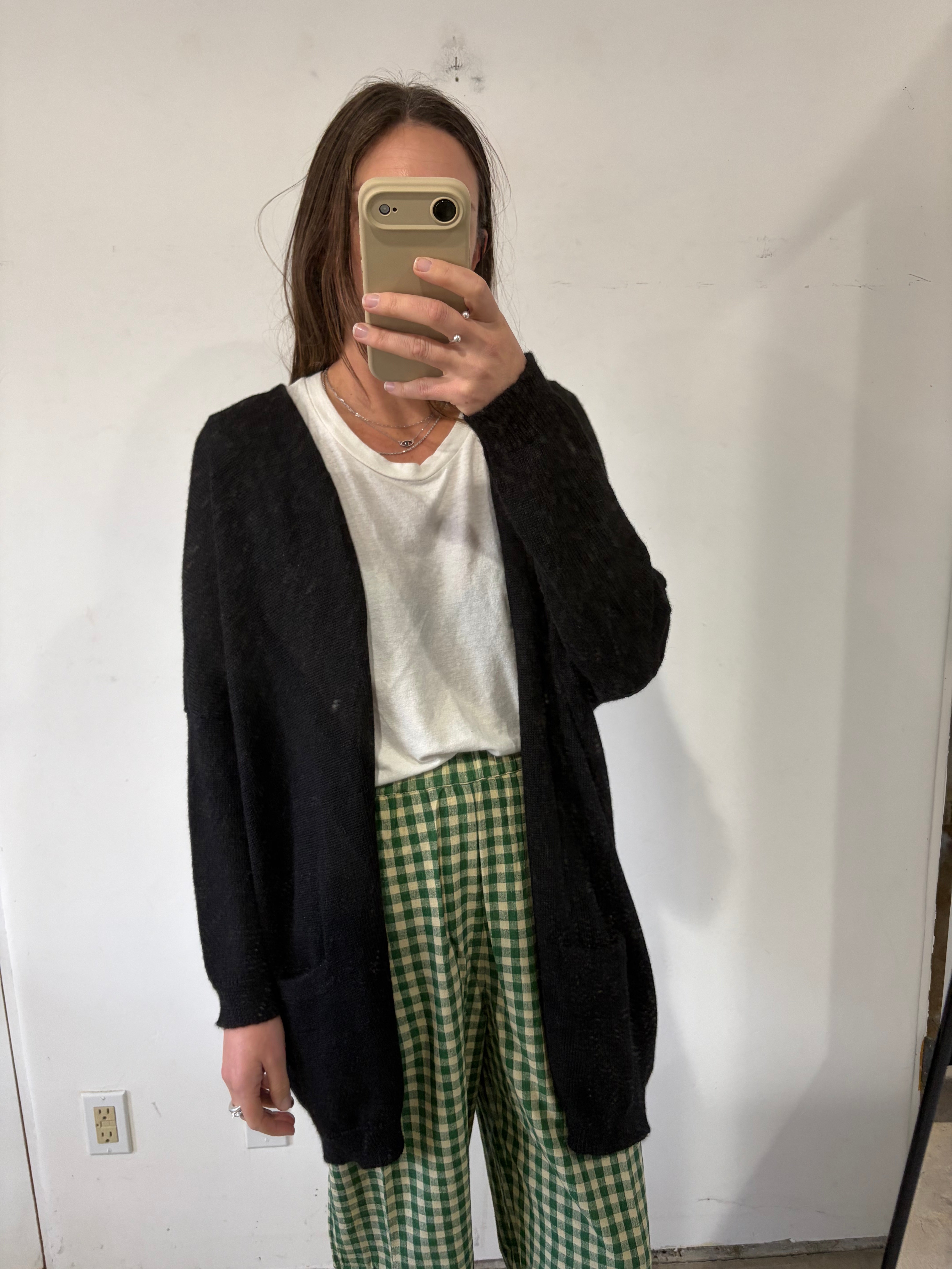 SAMPLE - FULL CARDIGAN - BLACK
