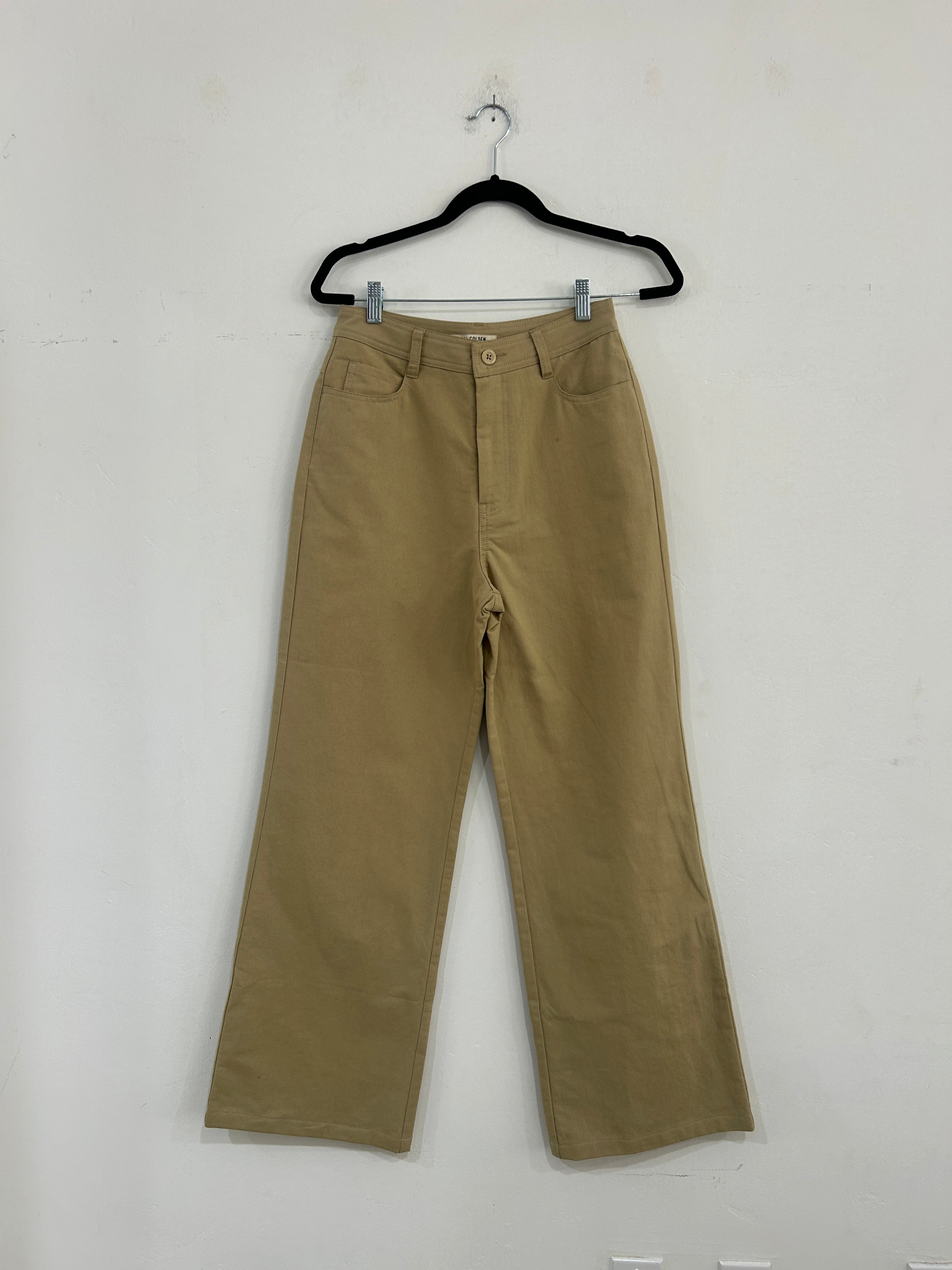 SAMPLE - COTTON CANVAS FITTED PANT - LIGHT KHAKI