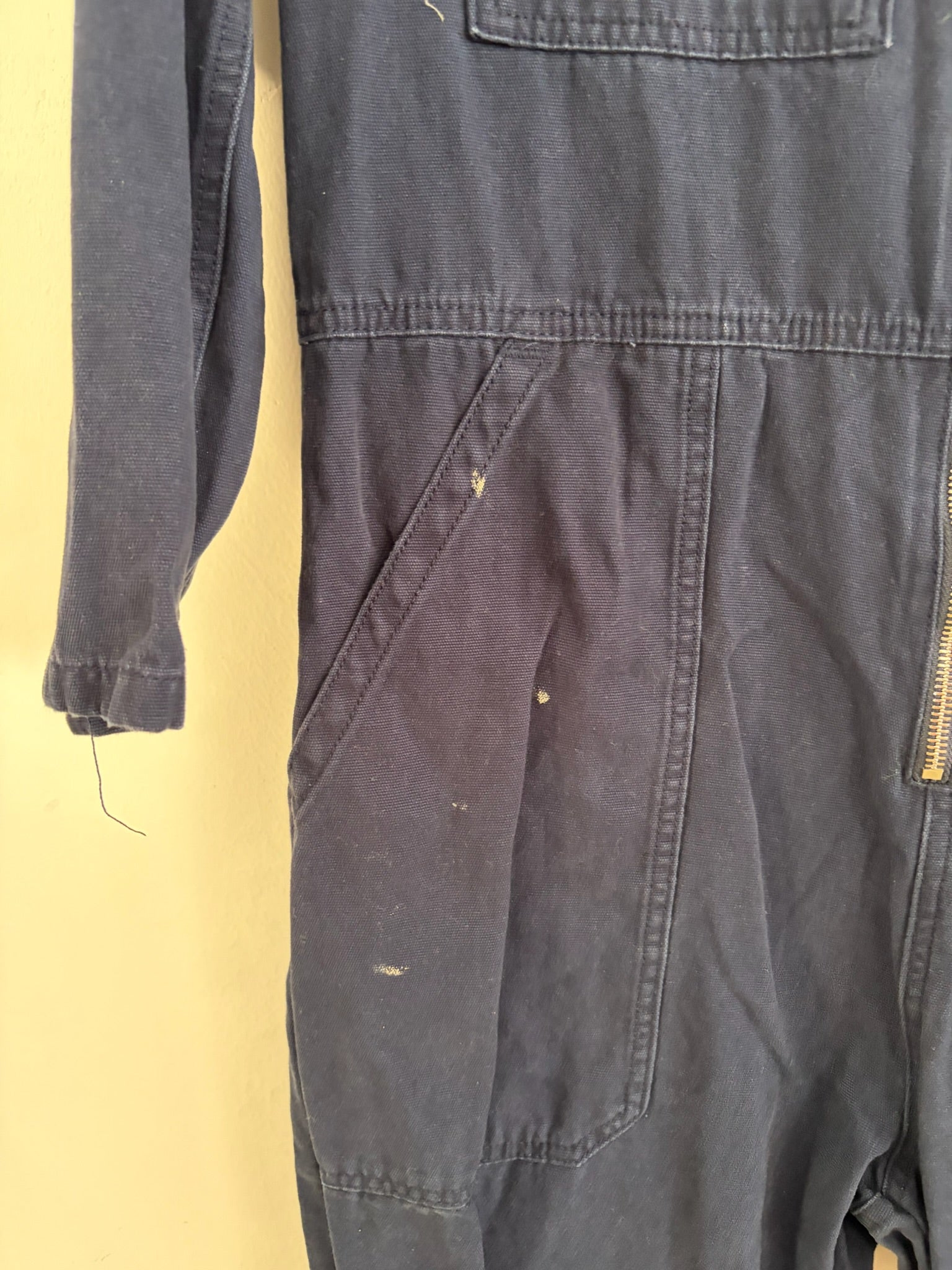 SAMPLE - DOMINIC BOILERSUIT - NAVY (STAINED)