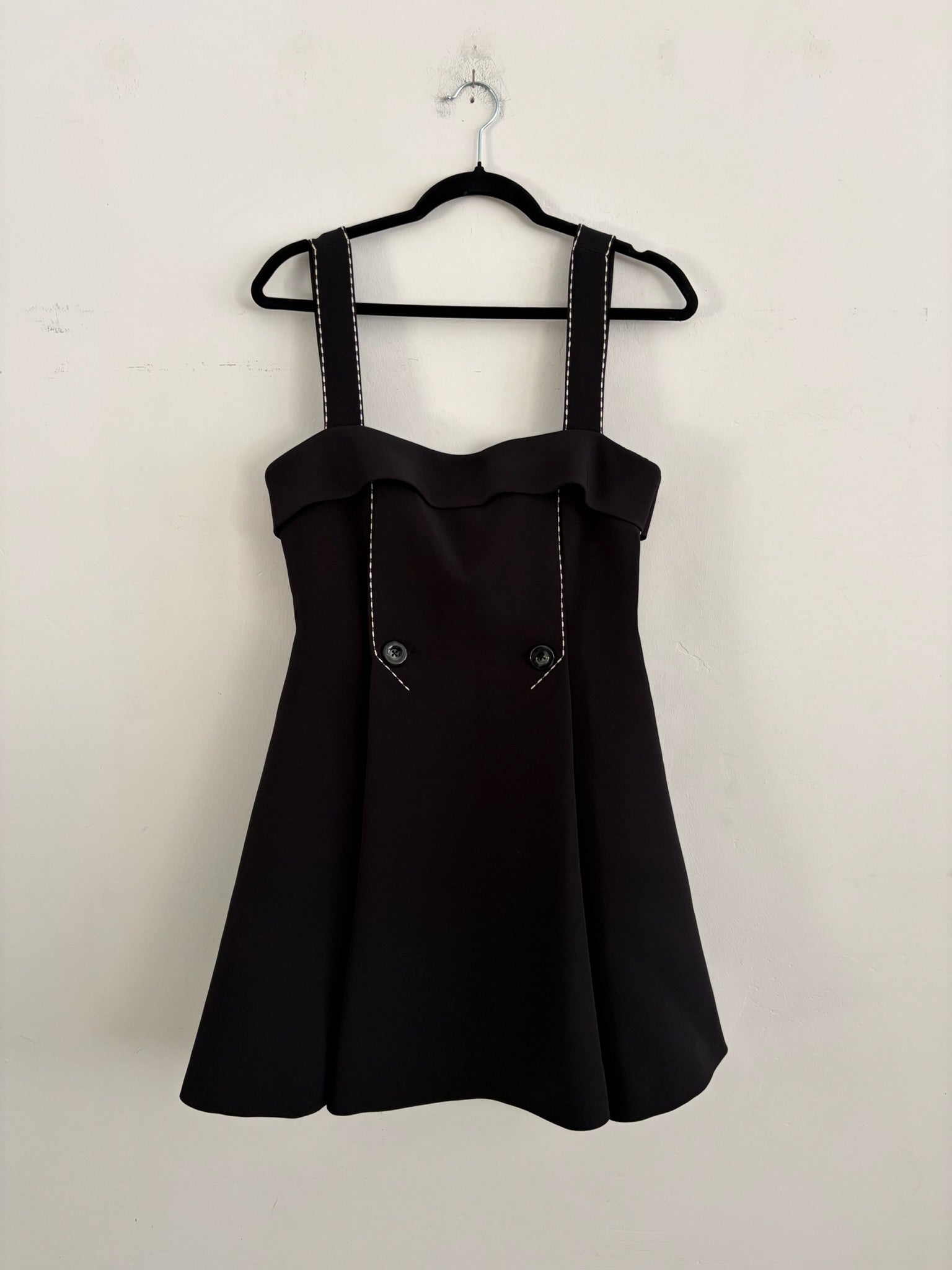 SAMPLE - STINE GOYA - MINI DRESS W/ ADJUSTABLE STRAPS - JET BLACK