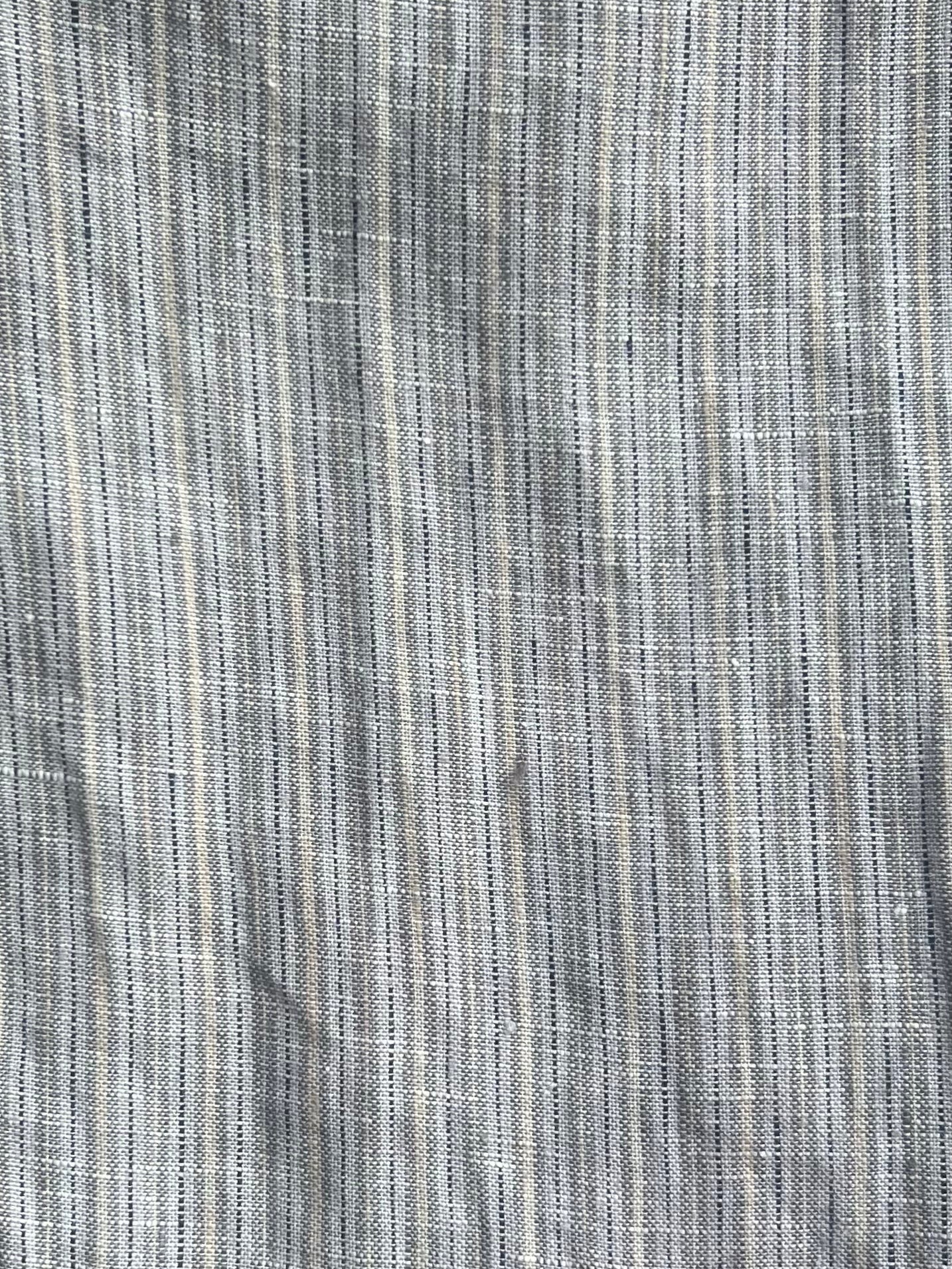 DOUBLE WAIST LINEN PANT - HAZE BLUE
