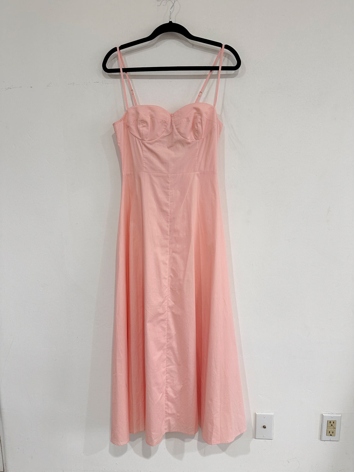 SAMPLE - FITTED BODICE DRESS - COTTON POPLIN PINK