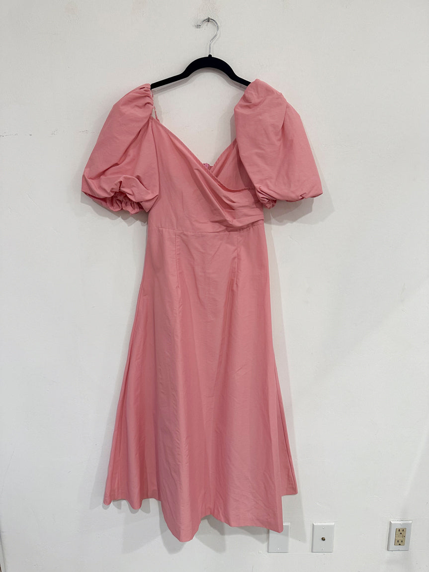 SAMPLE - CROSS FRONT DRESS - PINK