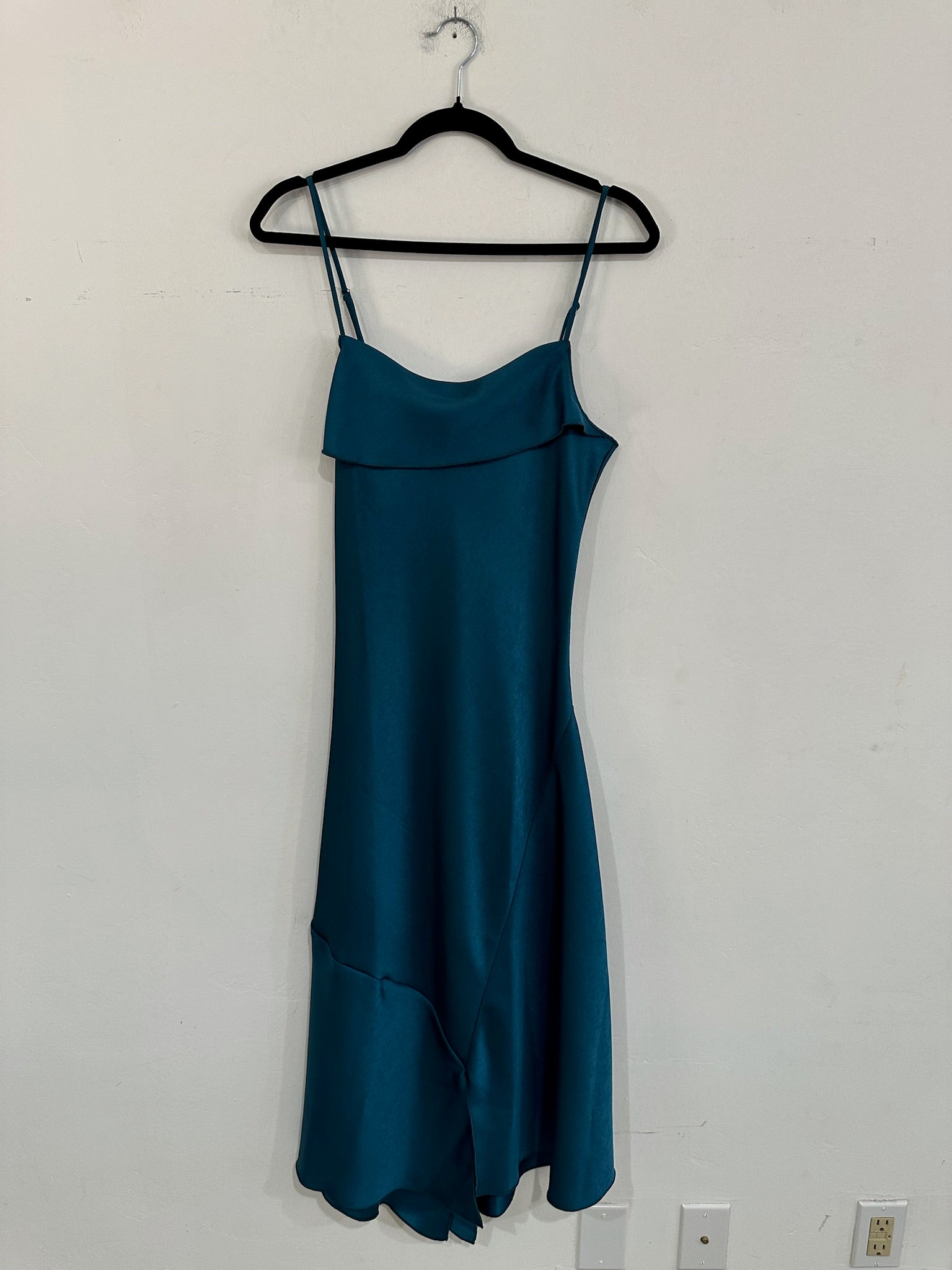 SAMPLE - ASYMMETRICAL TANK DRESS - TEAL