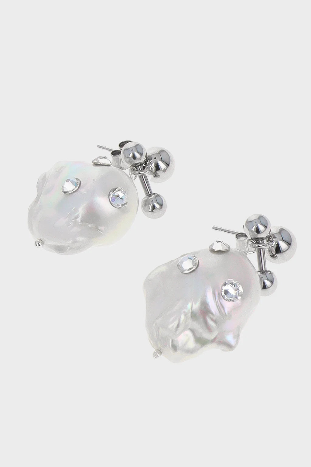 JOAN EARRINGS - PALLADIUM