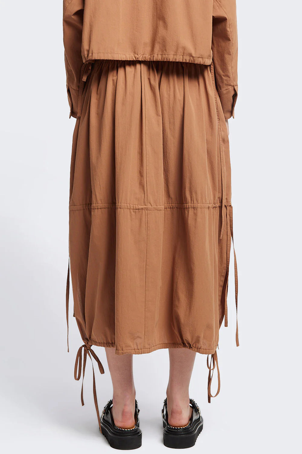 REPOSE SKIRT - TOFFEE BROWN