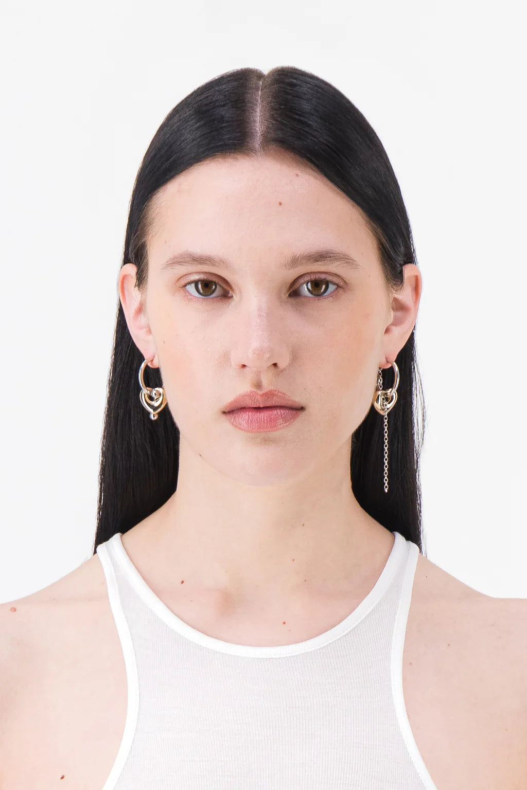 LIU EARRINGS - PALLADIUM