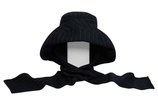 MALA HAT - CHARCOAL PINSTRIPE