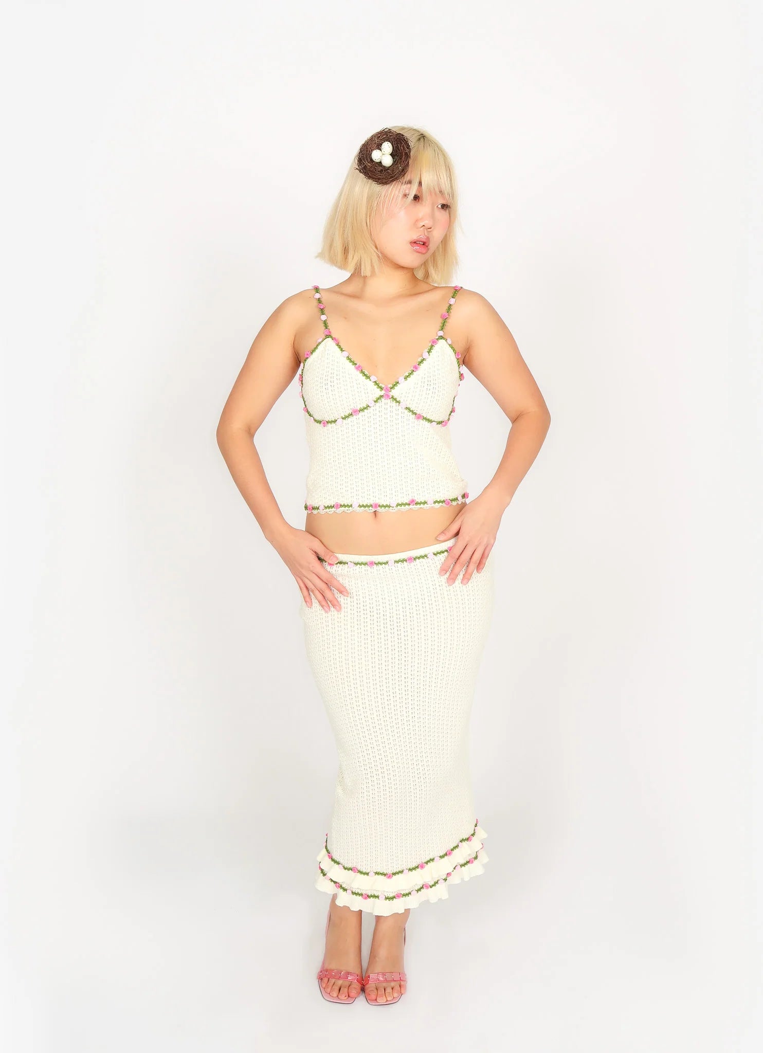 NYLAH SKIRT - OFF WHITE