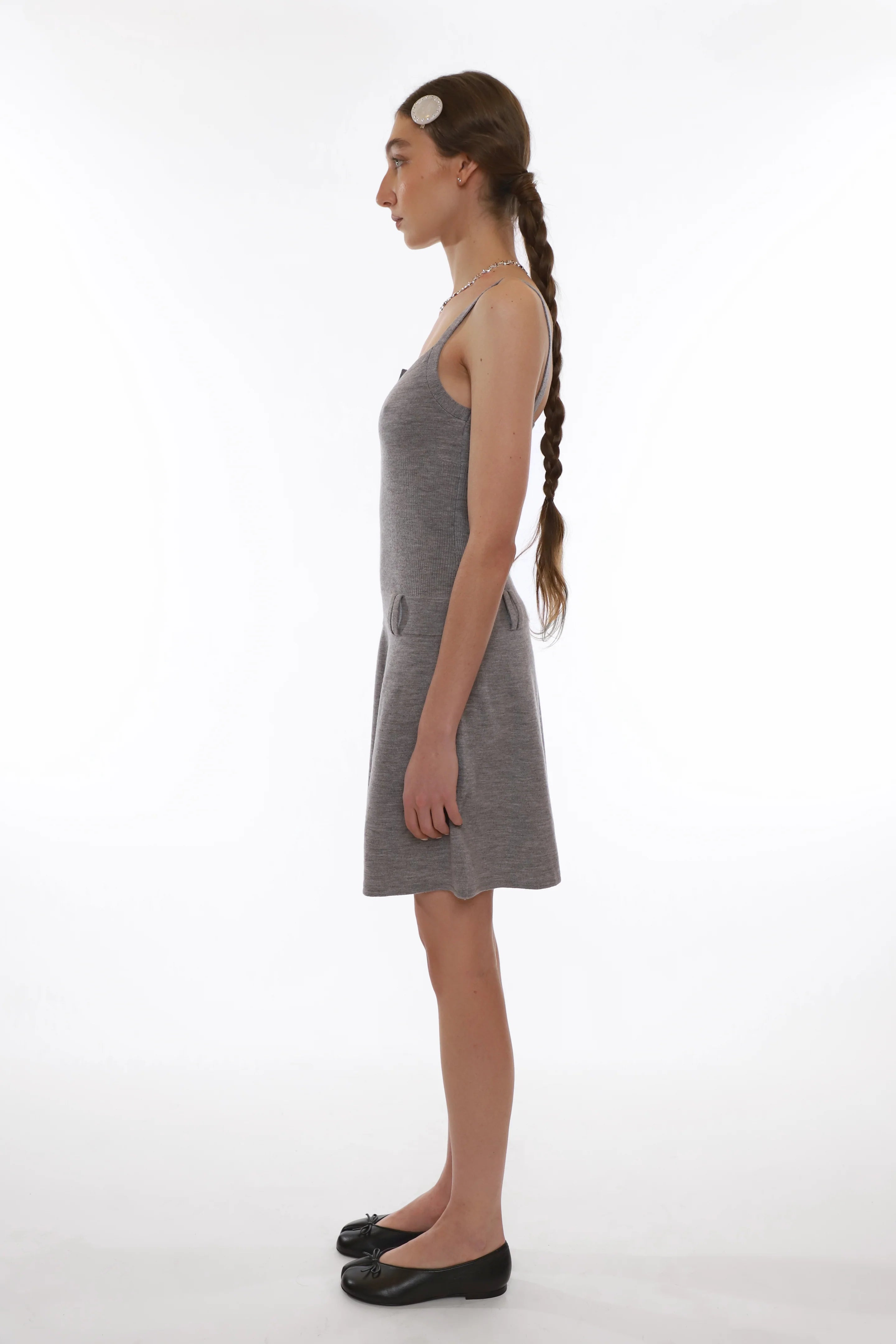 GLACE DRESS - CHARCOAL