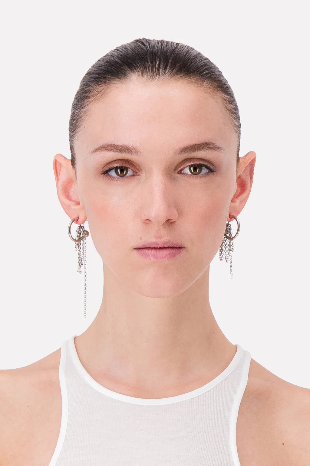 SIENNA SMALL EARRINGS - PALLADIUM