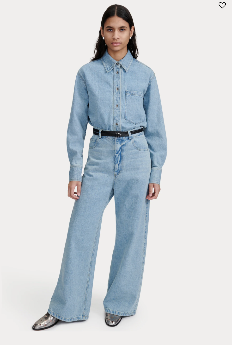 AYO PANT - WASHED MISSION DENIM - CELESTE