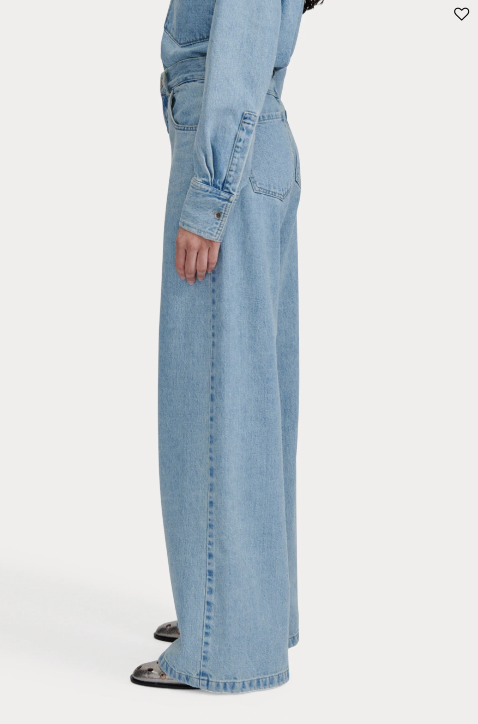 AYO PANT - WASHED MISSION DENIM - CELESTE
