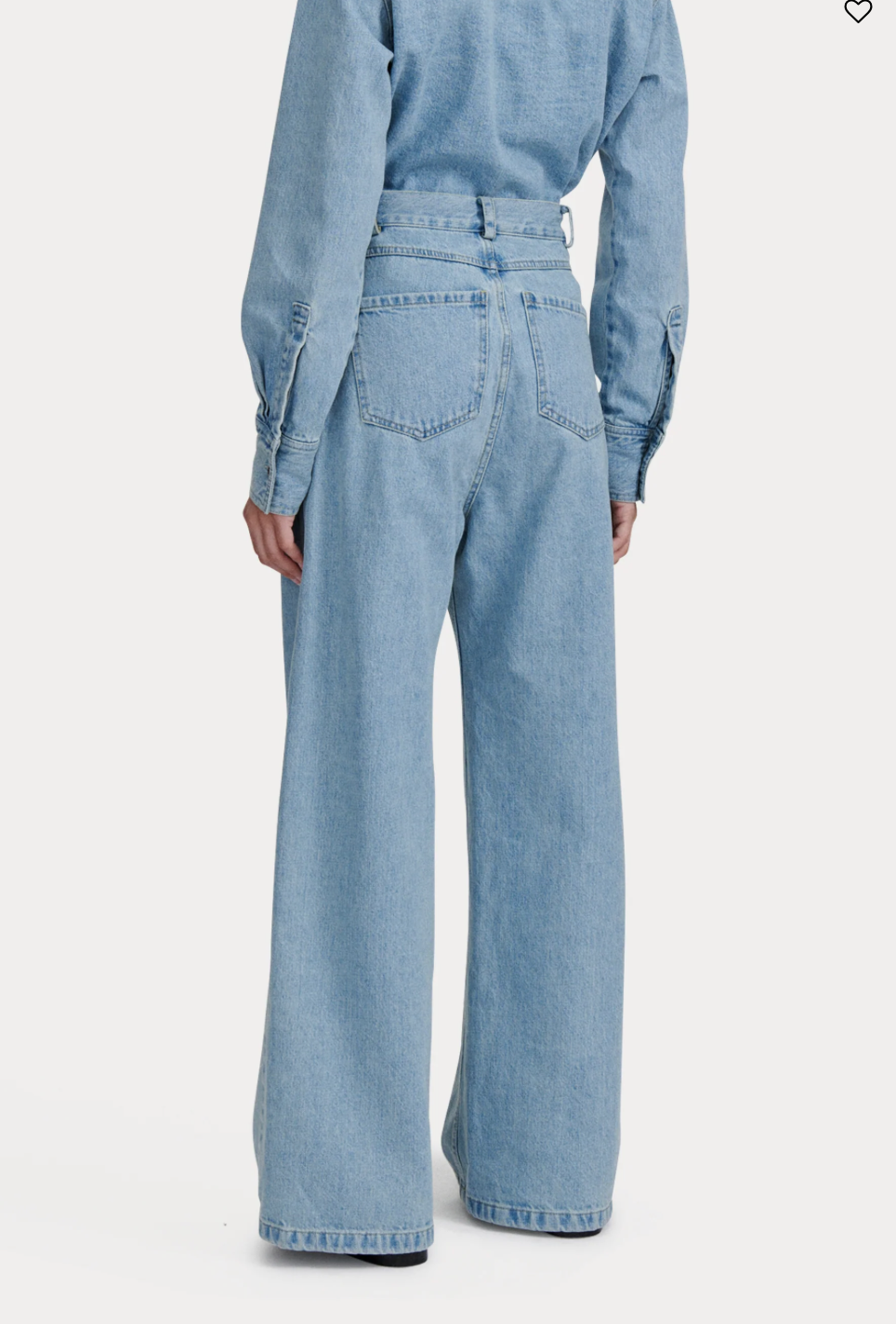 AYO PANT - WASHED MISSION DENIM - CELESTE