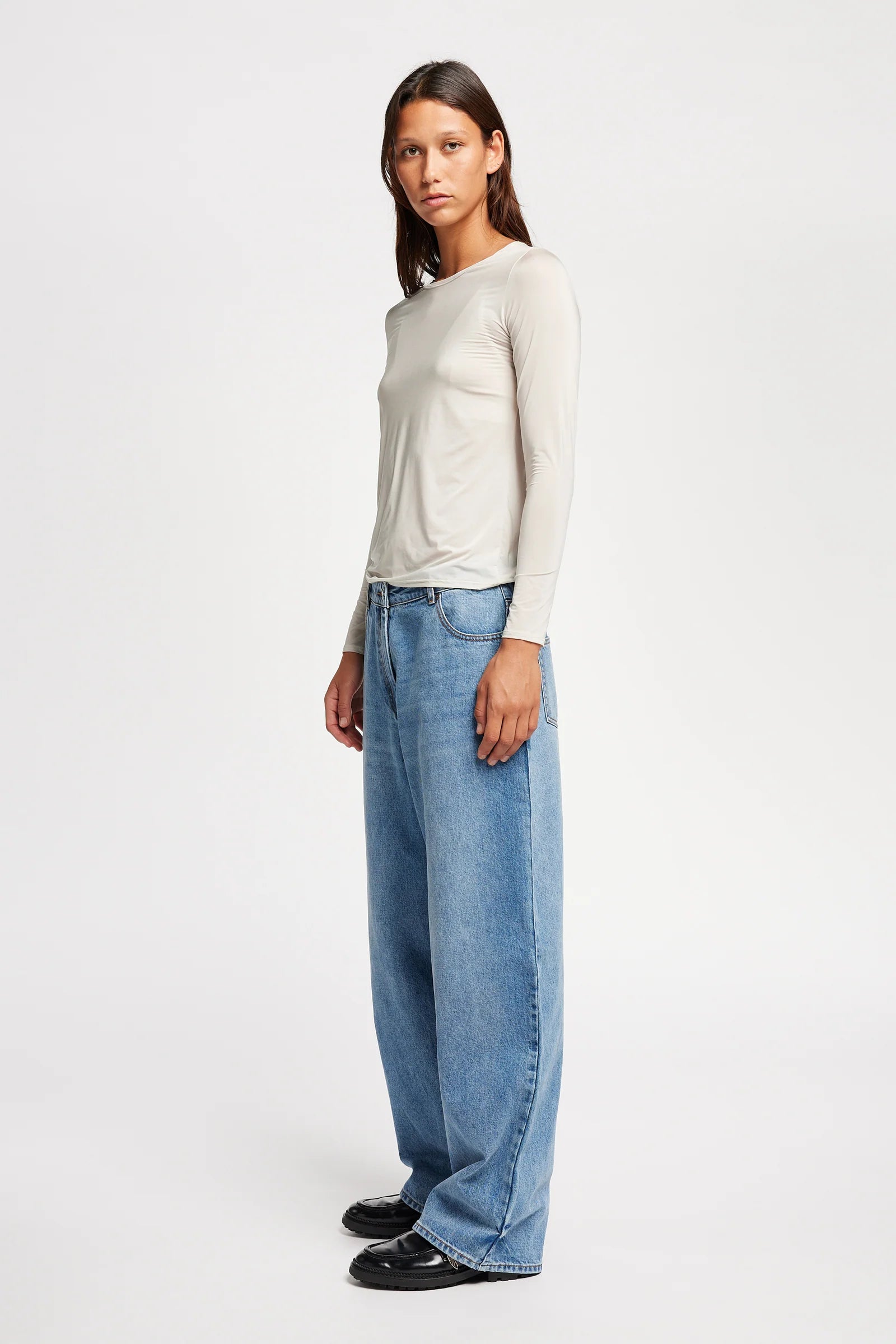 EXPANSION LONG SLEEVE TOP - OFF WHITE