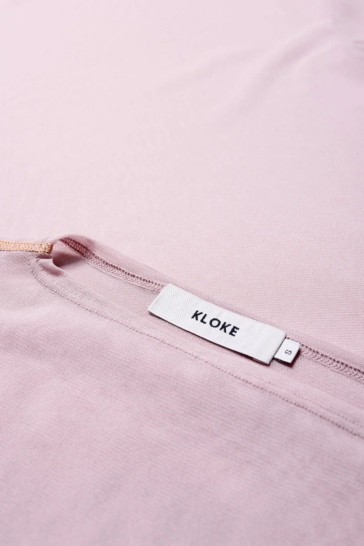 FLOW MESH SS TOP - PALE MAUVE/PEACH