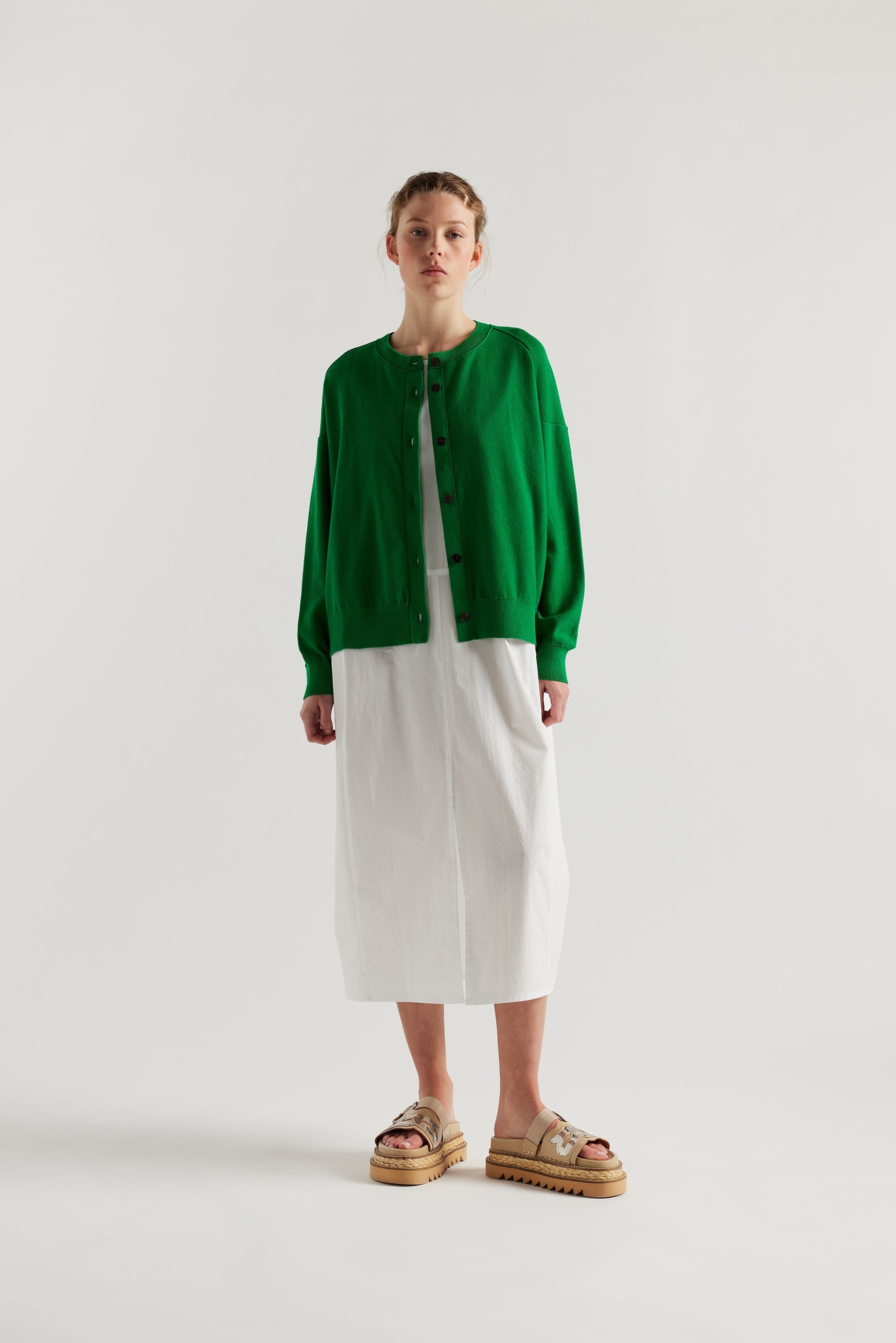GATEWAY CARDIGAN - VIVID GREEN