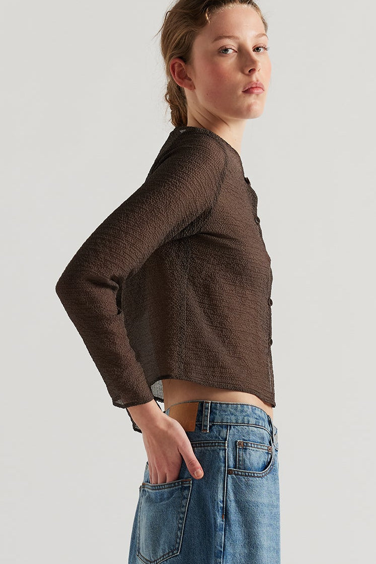 RISING LS SHIRT - BROWN
