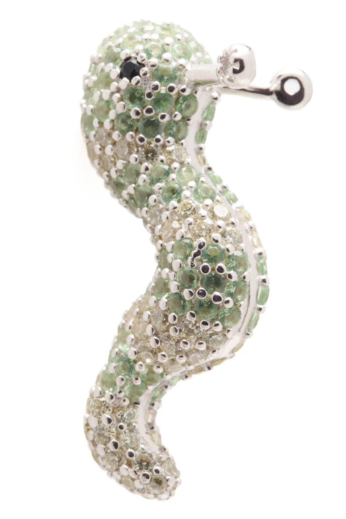 SLUG EARRINGS - GREEN